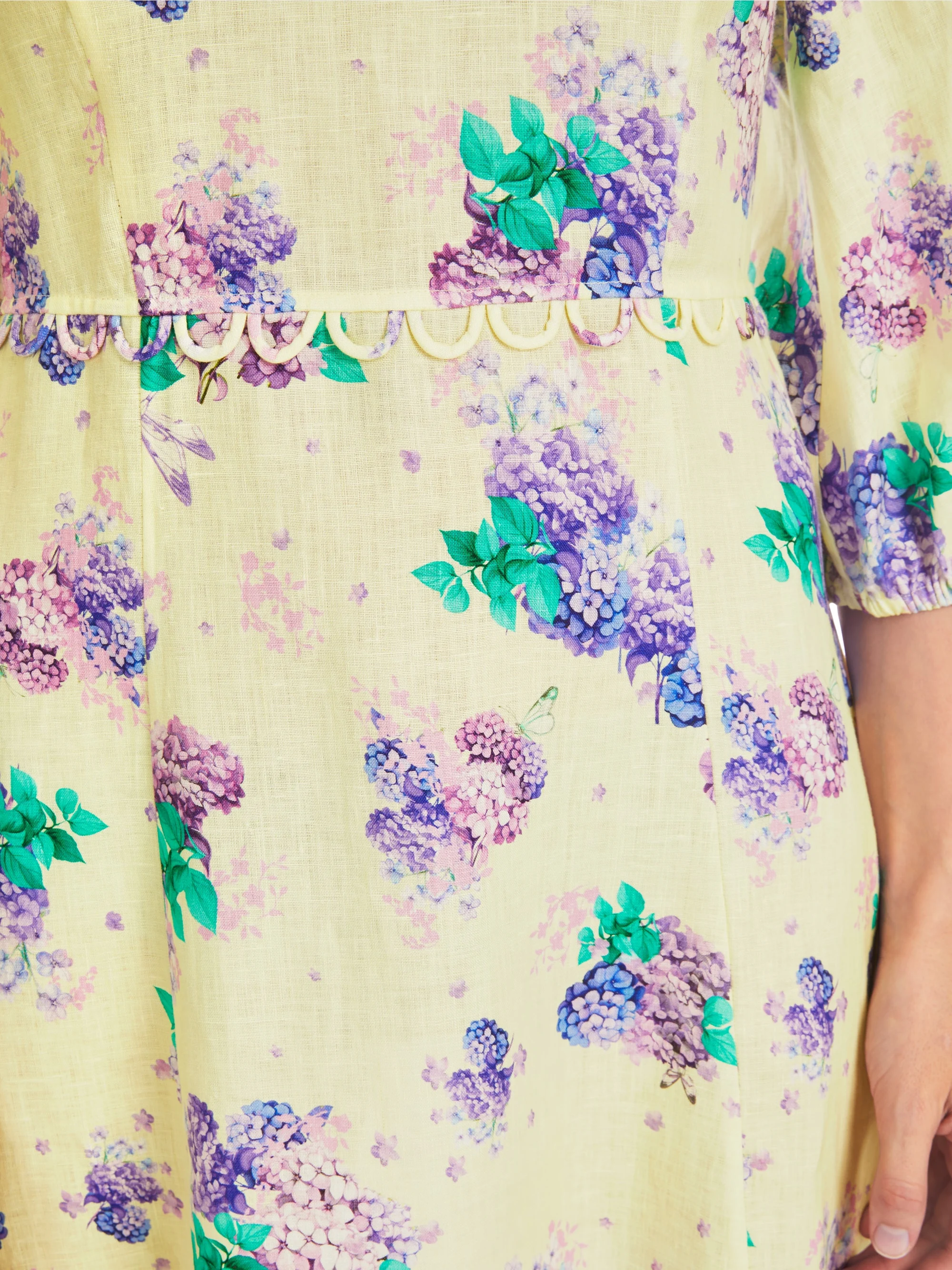 Marc-Cain 100% linen short sixties dress