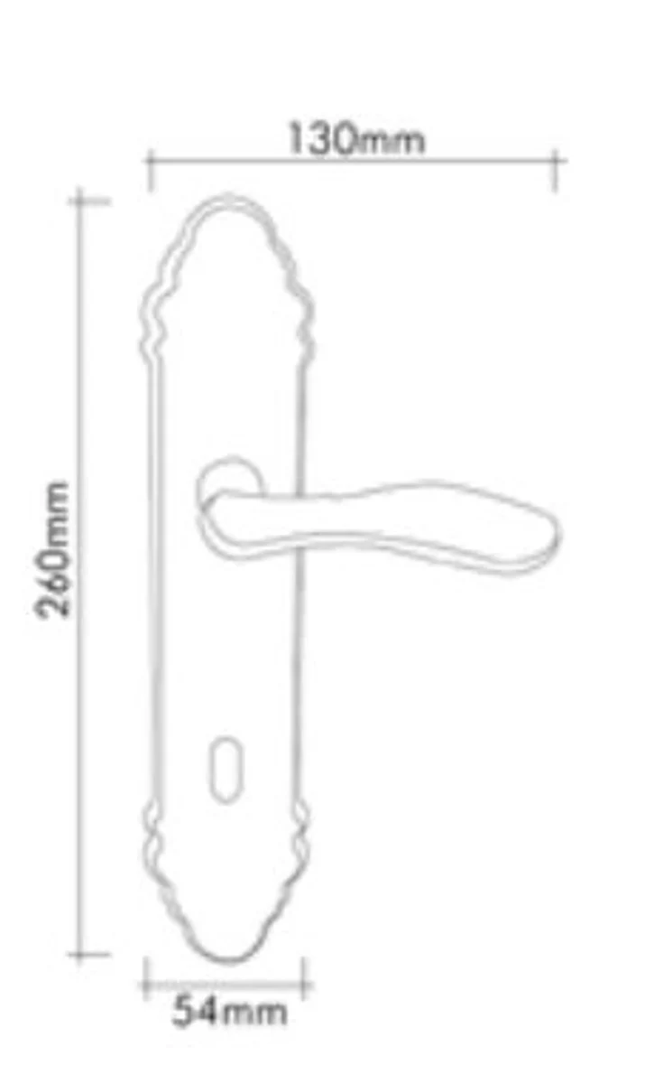 Casa Padrino Juego de Manija de Puerta de Estilo Antiguo Lat¨®n Vintage - Juego de Manija de Puerta Retro Art Nouveau Barroco