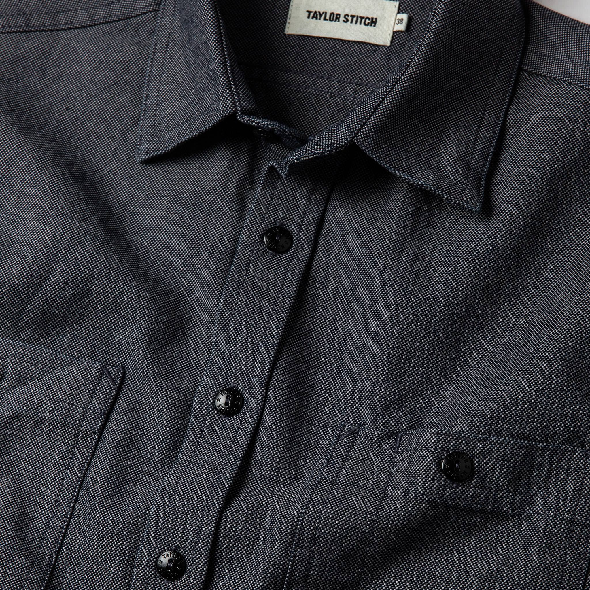 The Utility Shirt in Indigo Crosshatch