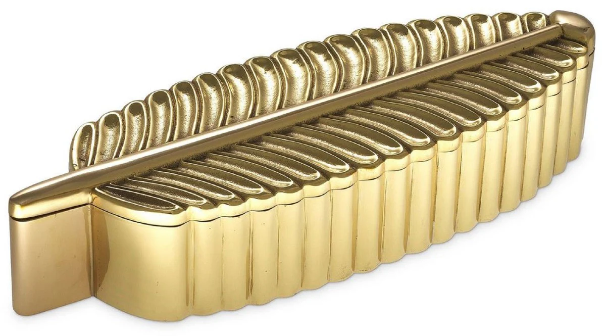 Casa Padrino caja de almacenamiento de diseño latón 27 x 9 x A. 5 cm - Joyero - Accesorios Decorativos de Lujo