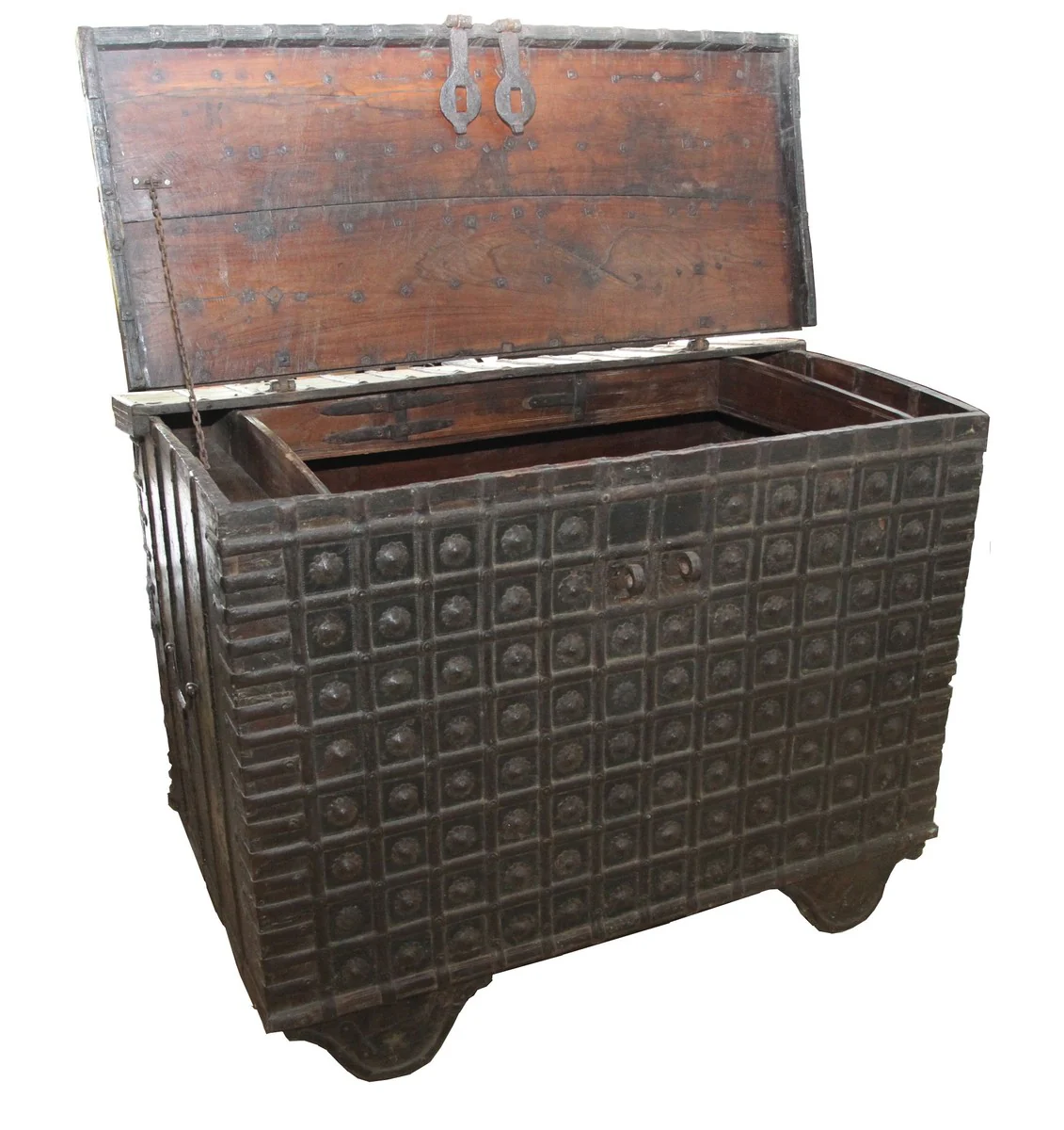 Casa Padrino Antique style solid wood chest - 122 x 75 x 91 cm