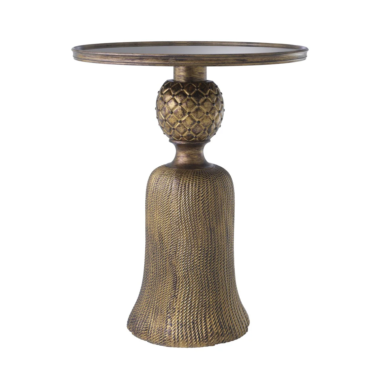 Casa Padrino Luxus Esstisch Antik Gold ? 60 x H. 74,5 cm - Luxus Wohnzimmerm?bel