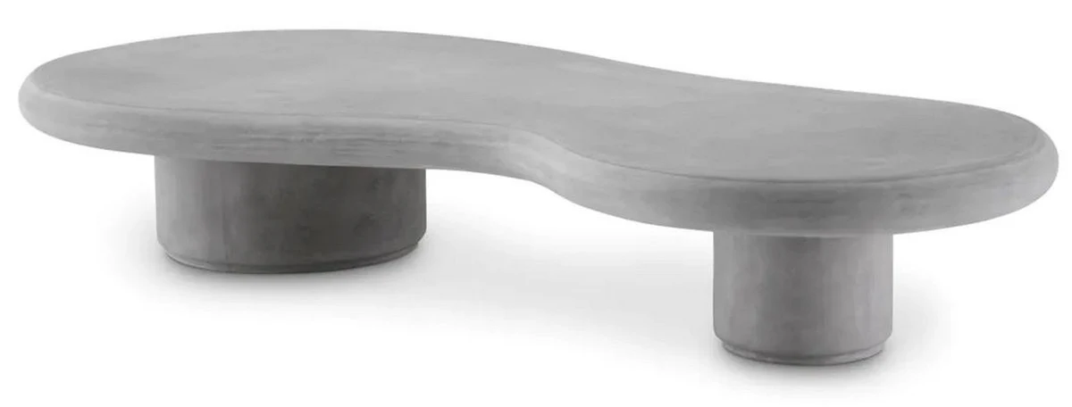 Casa Padrino mesa de jard¨ªn de lujo gris 181 x 89,5 x A. 31 cm - Mesa de centro de jard¨ªn de hormig¨®n armado con fibra de vidrio - Muebles de jard¨ªn y terraza - Calidad de lujo