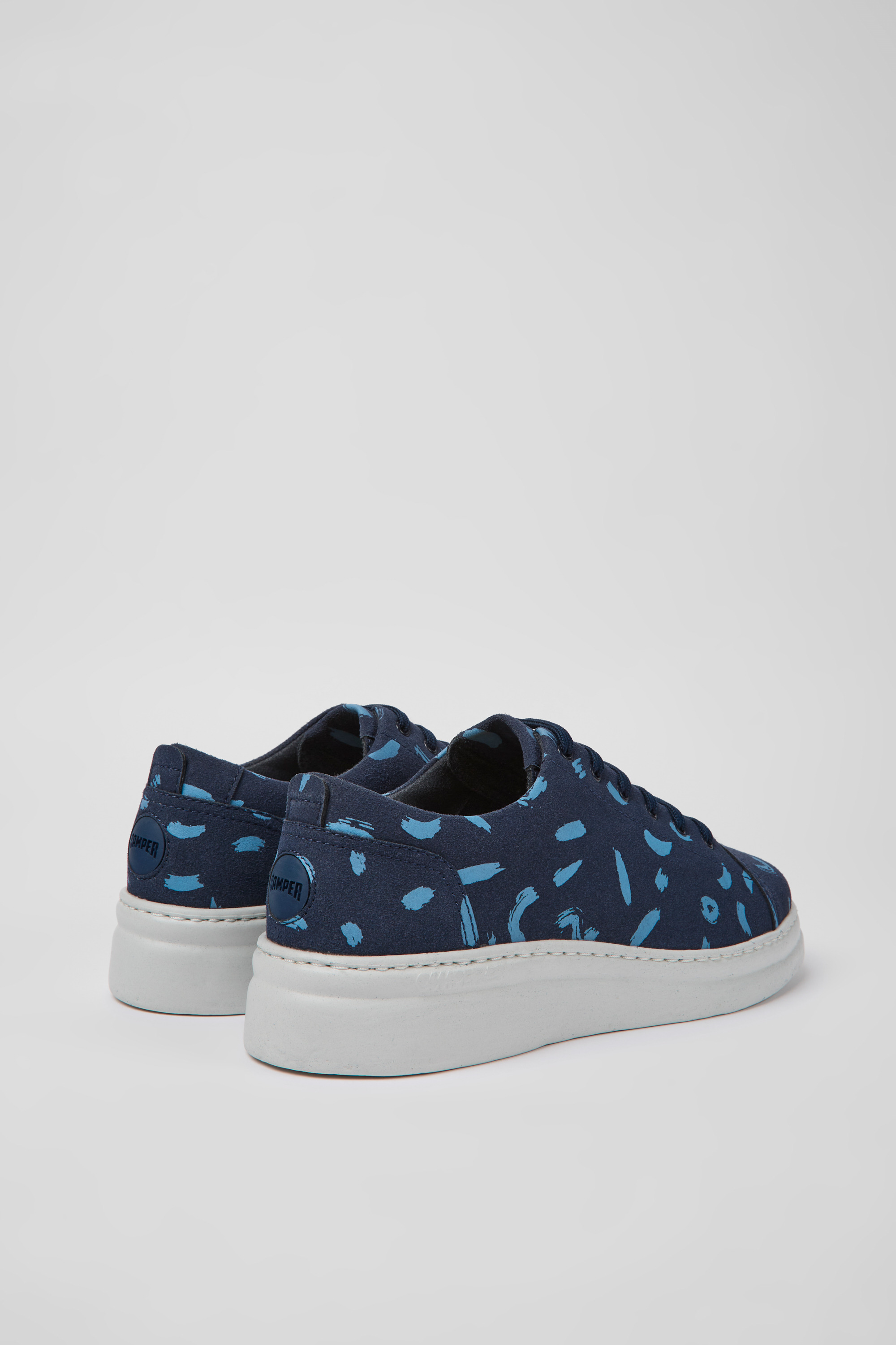 Runner Up - Multicolored nubuck sneakers for women