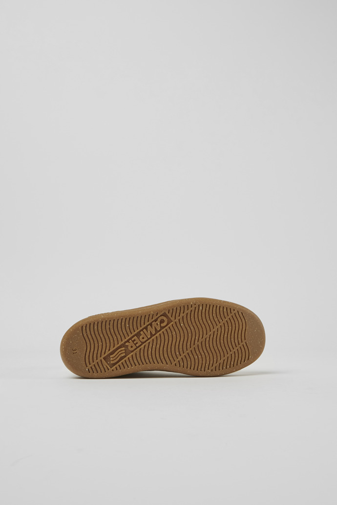 Runner White non-dyed leather sneakers