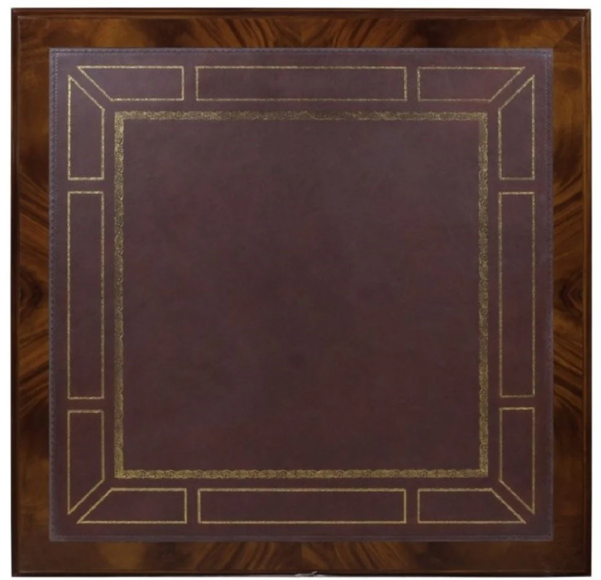 Casa Padrino mesa de sal¨®n barroco de lujo marr¨®n oscuro / marr¨®n 100 x 100 x H. 49 cm - Mesa de Caf¨¦ con 20 Cajones