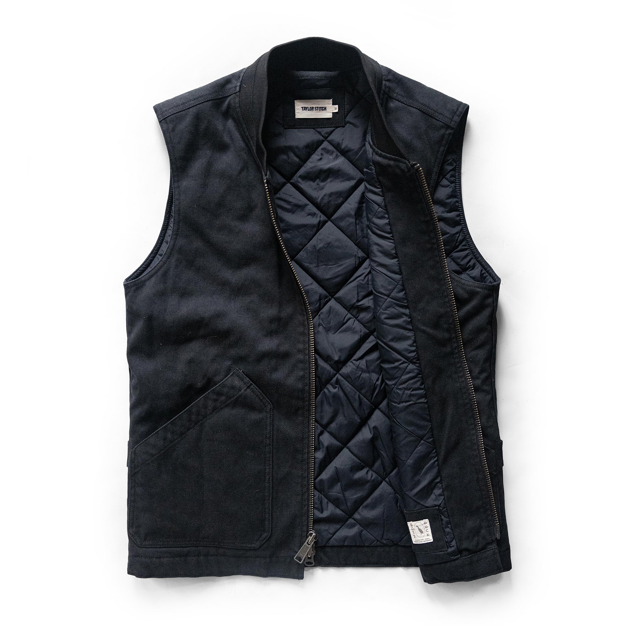 The Workhorse Vest in Coal Boss Duck