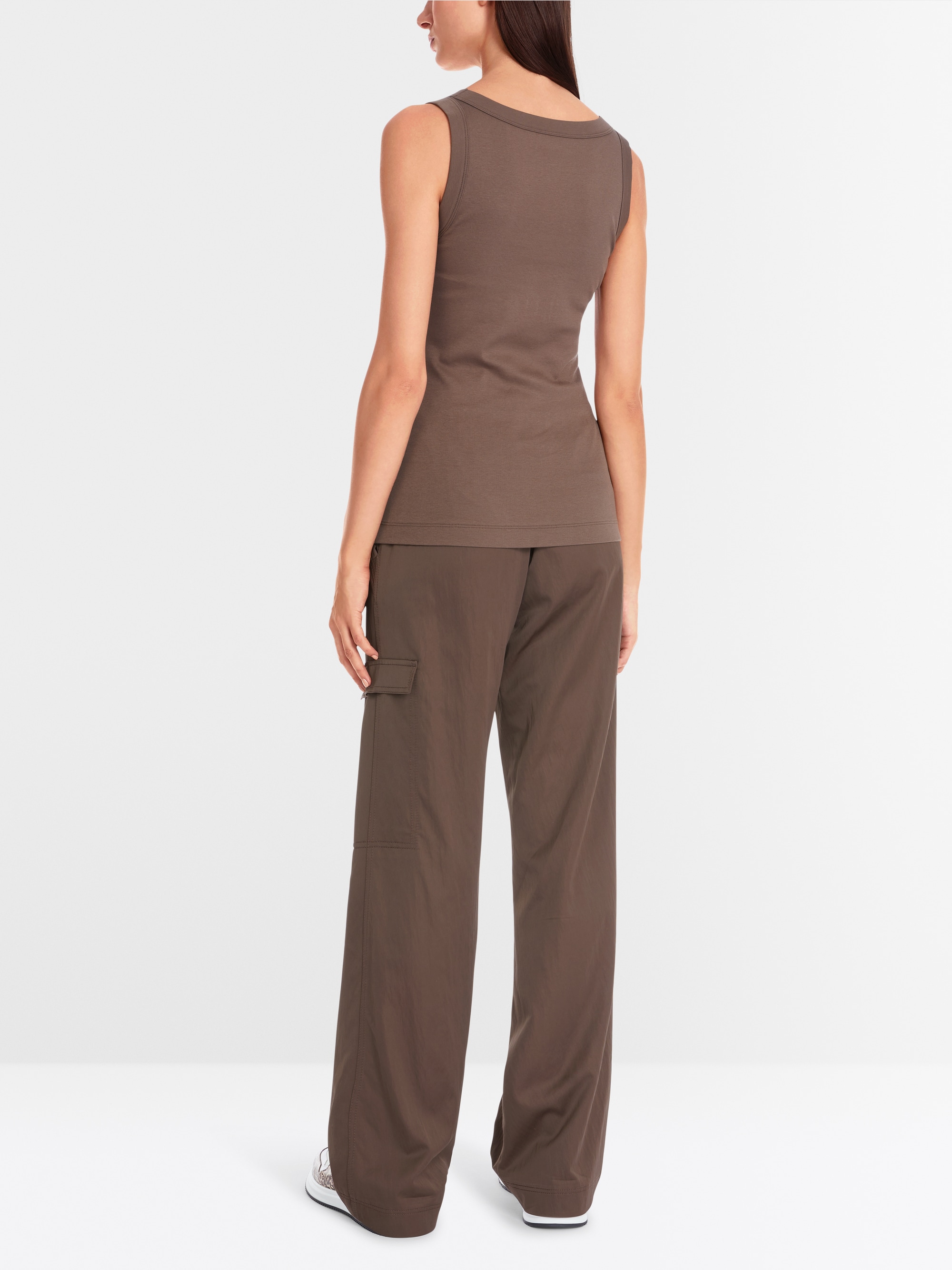 Marc-Cain Sleeveless top in cotton rib