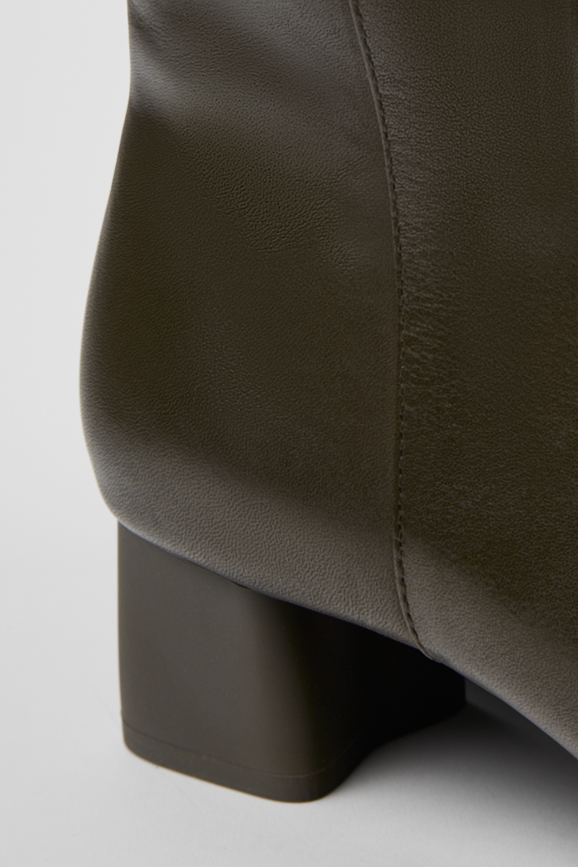 Katie - Green leather ankle boots for women