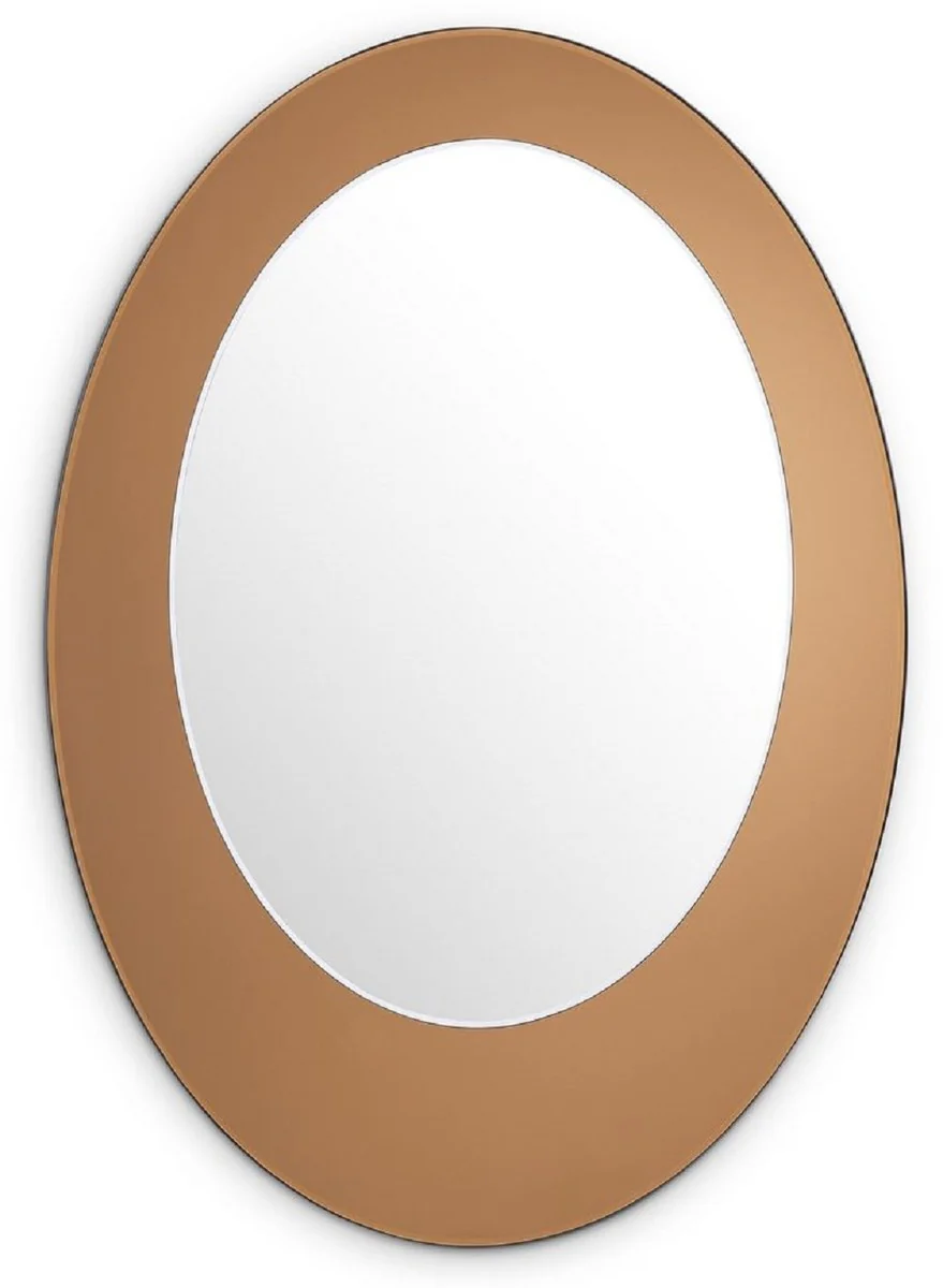 Casa Padrino espejo de lujo ¨¢mbar 63 x 2,5 x A. 90 cm - Espejo de pared ovalado - Espejo de armario - Espejo de sal¨®n - Accesorios de decoraci¨®n de lujo