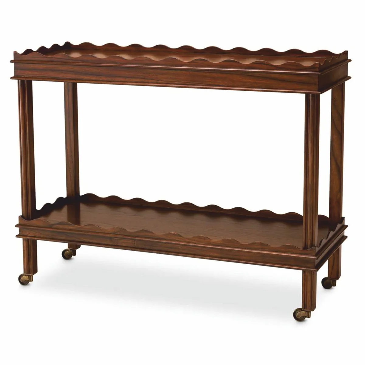 Casa Padrino Carrito de Servicio de Lujo Marr¨®n / Lat¨®n Vintage 116 cm - Carrito de Hotel