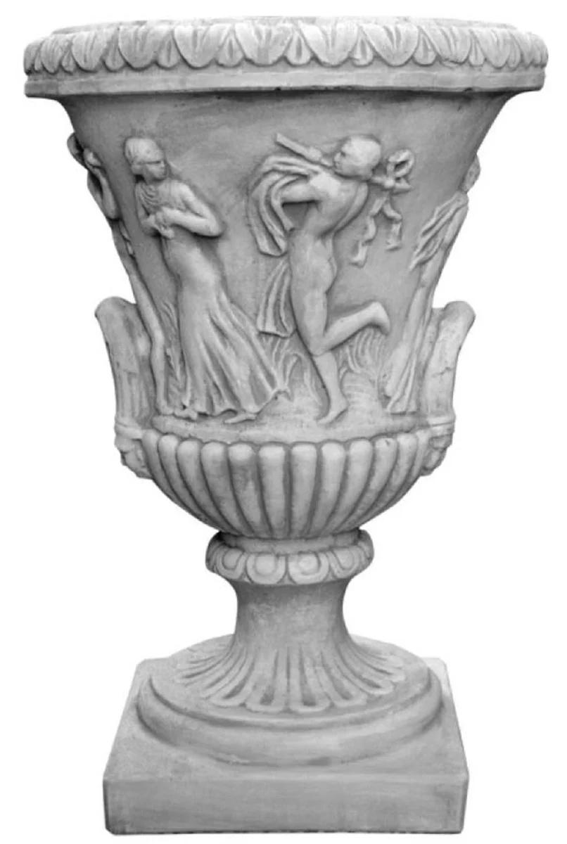 Casa Padrino maceta decorativo de jard¨ªn barroco gris antiguo ? 56 x A. 85 cm