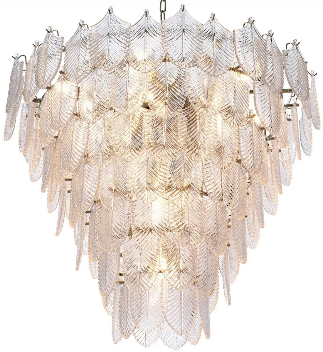 Casa Padrino lámpara de araña de lujo plata Ø 82 x A. 69 cm - Lámpara de araña de hotel y restaurante noble - Calidad de Lujo