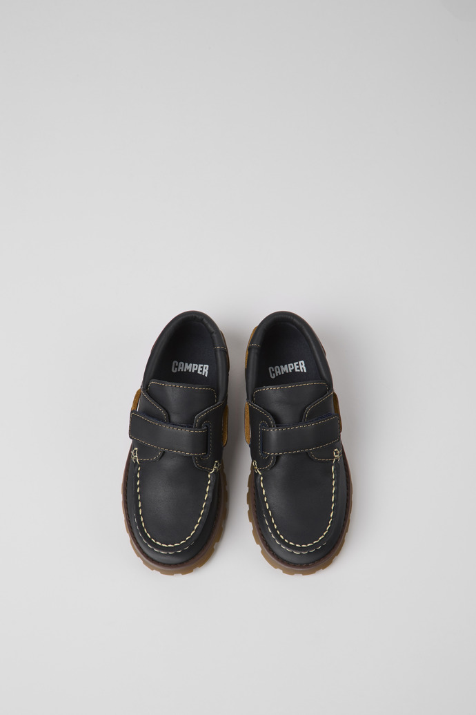 Compas Dark blue leather shoes for boys