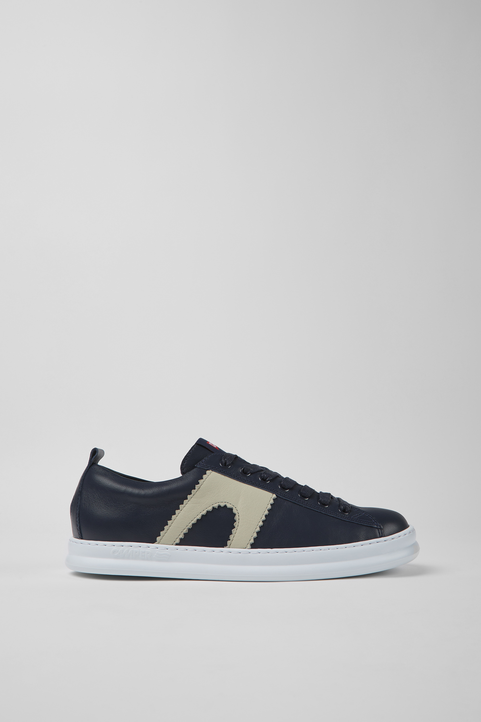 Runner - Blue leather sneakers for men