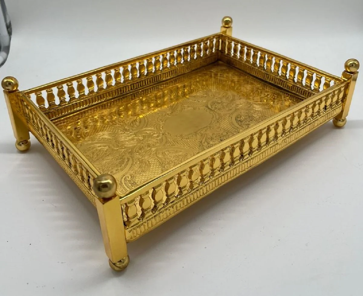 Casa Padrino bandeja de servicio de lat¨®n de lujo oro 32 cm