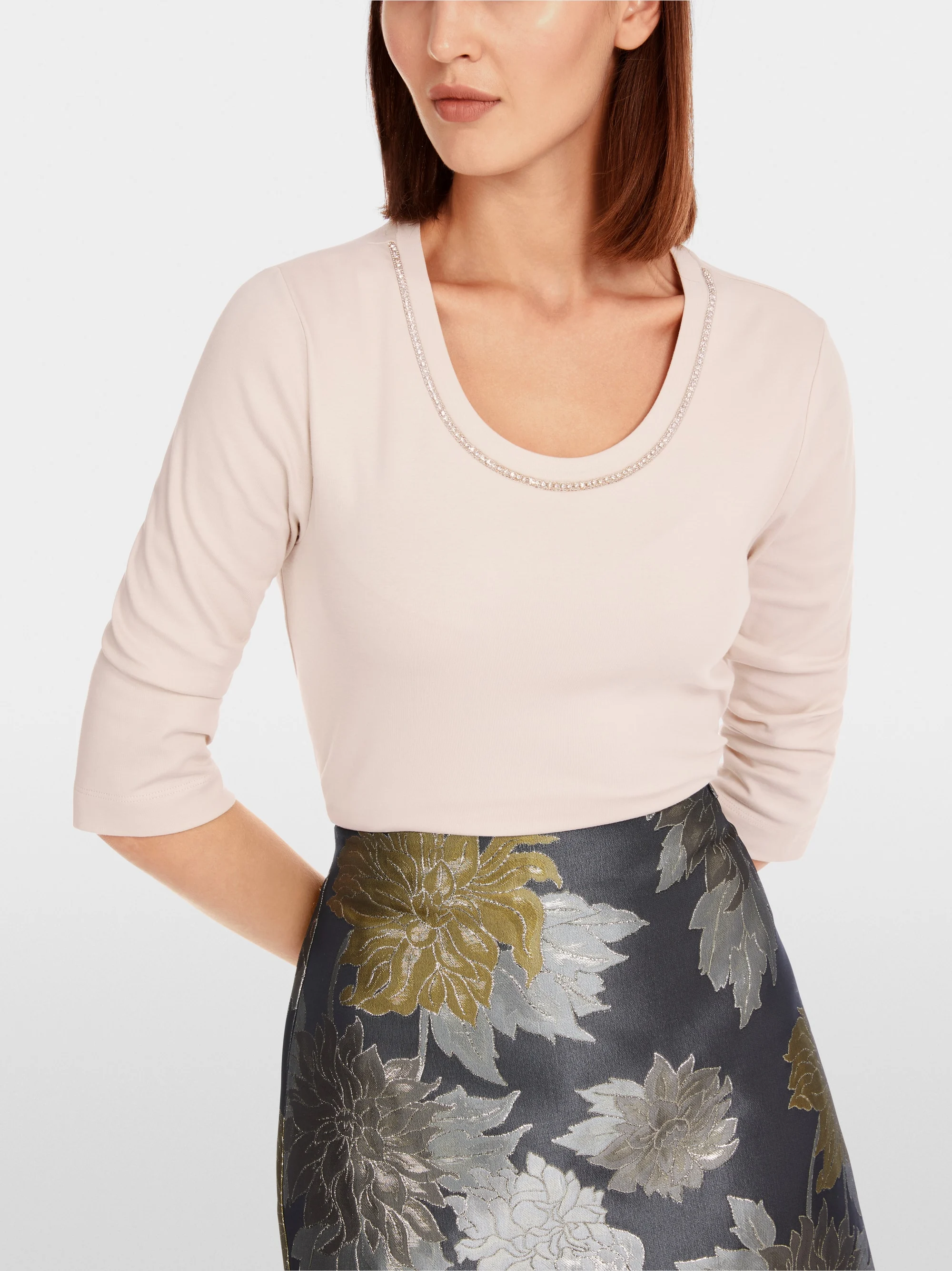 Marc-Cain T-shirt with pearl embellishment