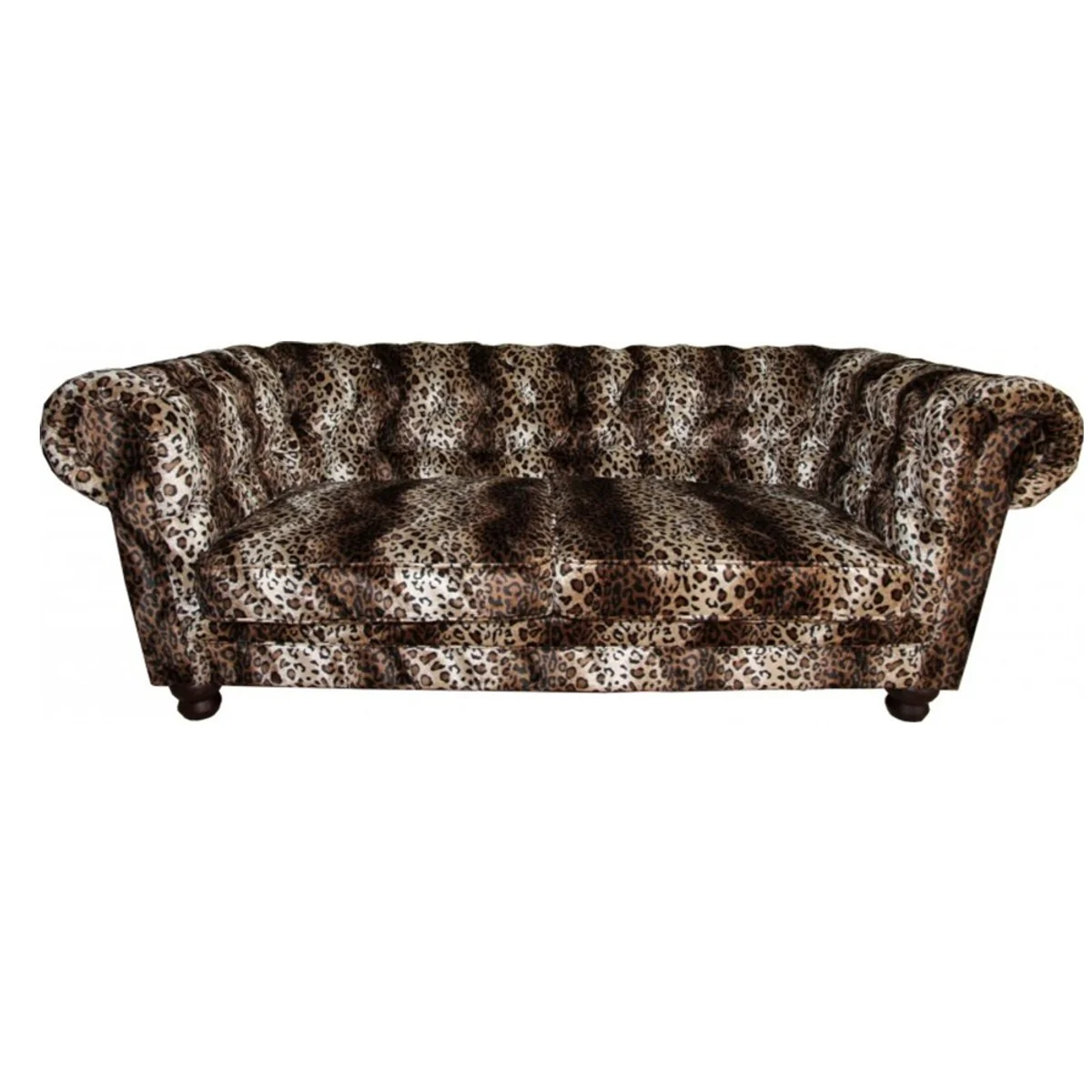 Casa Padrino Limited Edition Designer Chesterfield Sofa Leopard - Club Furniture