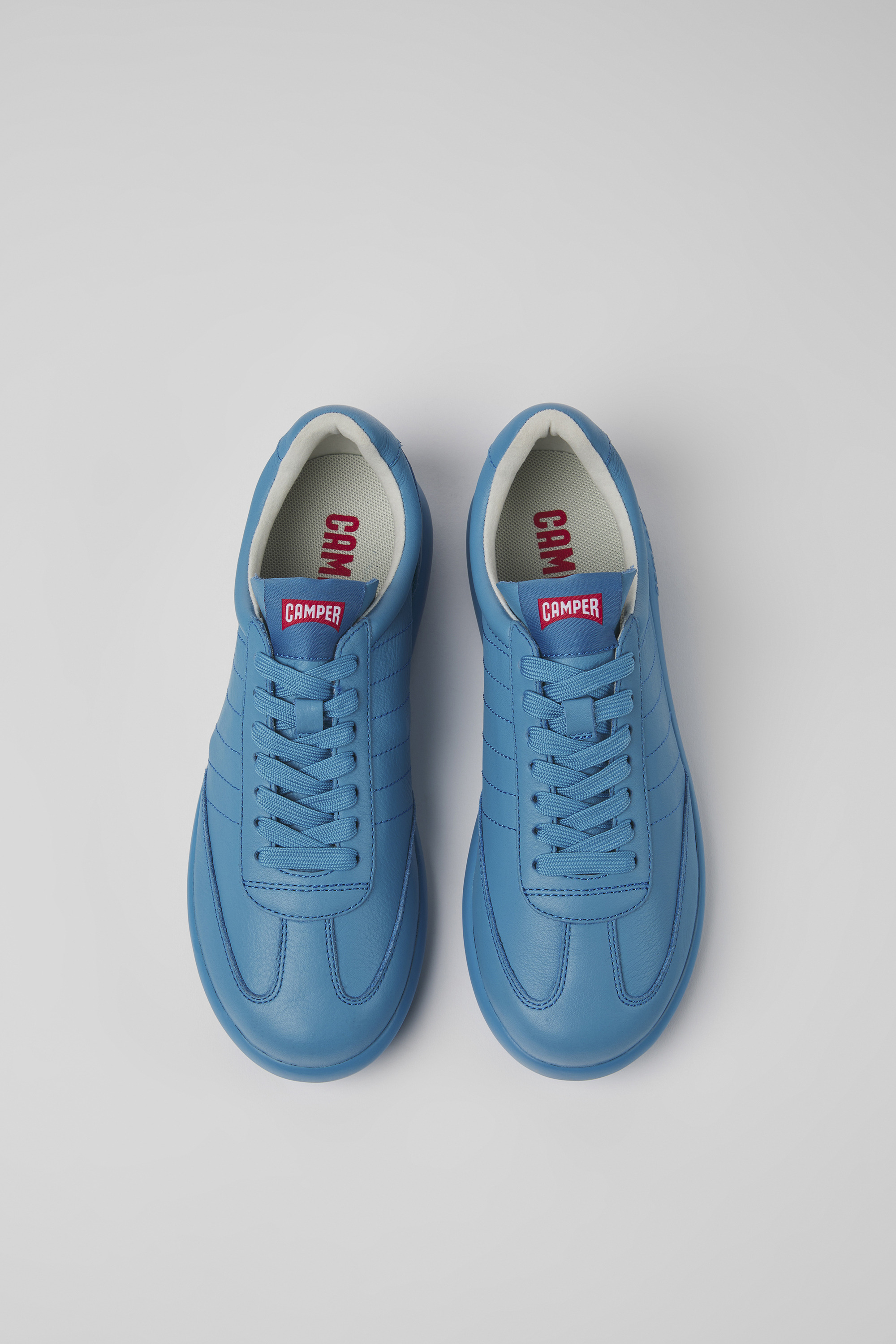 Pelotas XLite - Blue leather sneakers for women