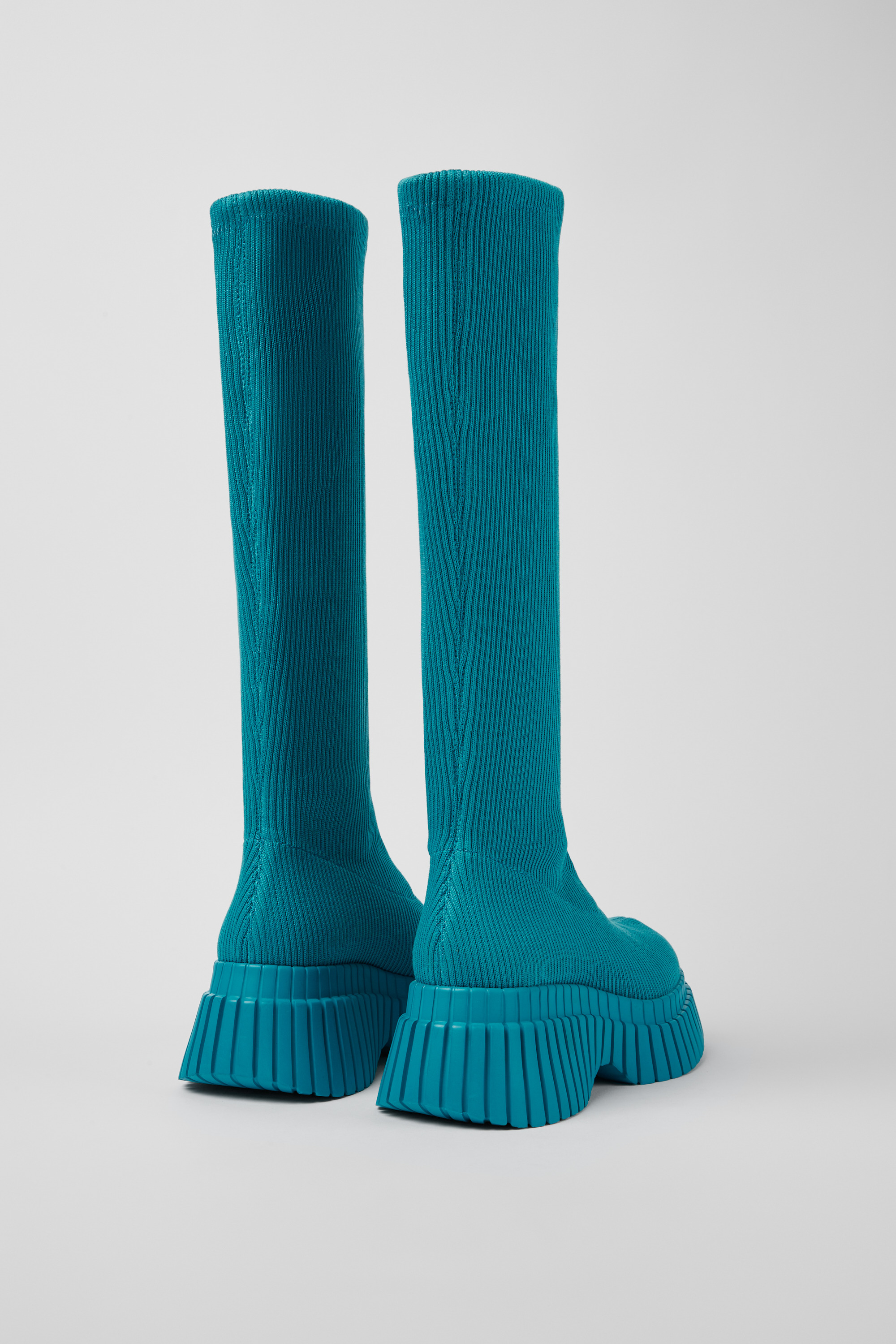 BCN TENCEL - Blue textile boots for women