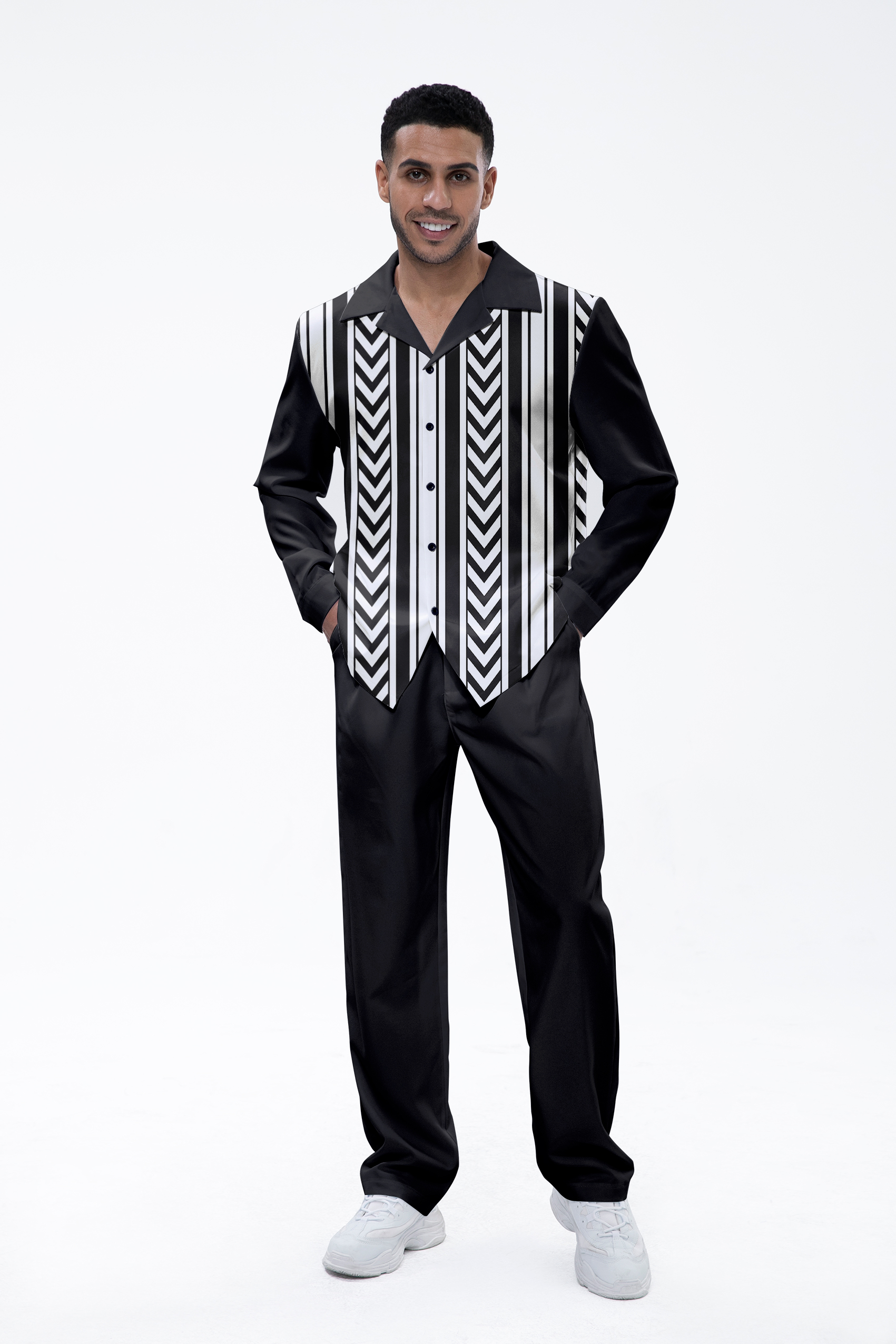 Black Arrows Long Sleeve Shirt Walking Set