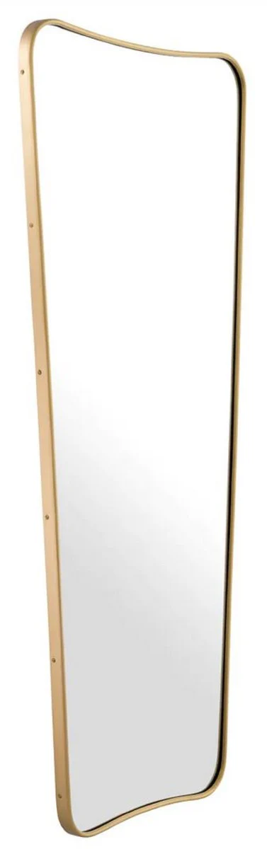 Casa Padrino espejo de pared de lujo lat¨®n 67,5 x 3,5 x A. 159 cm - Espejo rectangular - Espejo de sal¨®n - Espejo de dormitorio - Espejo de armario - Muebles de lujo
