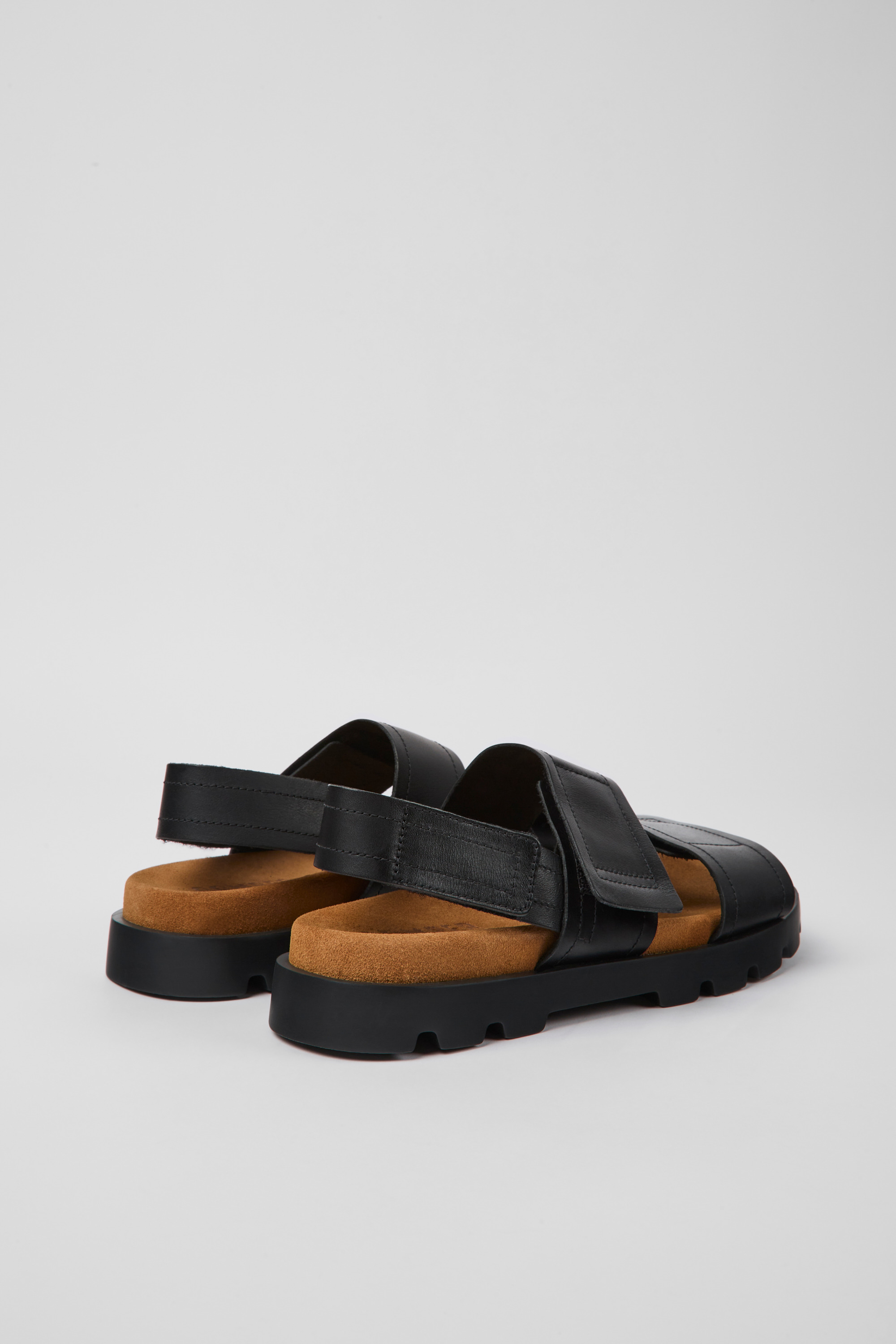 Brutus Sandal - Black leather sandals for women