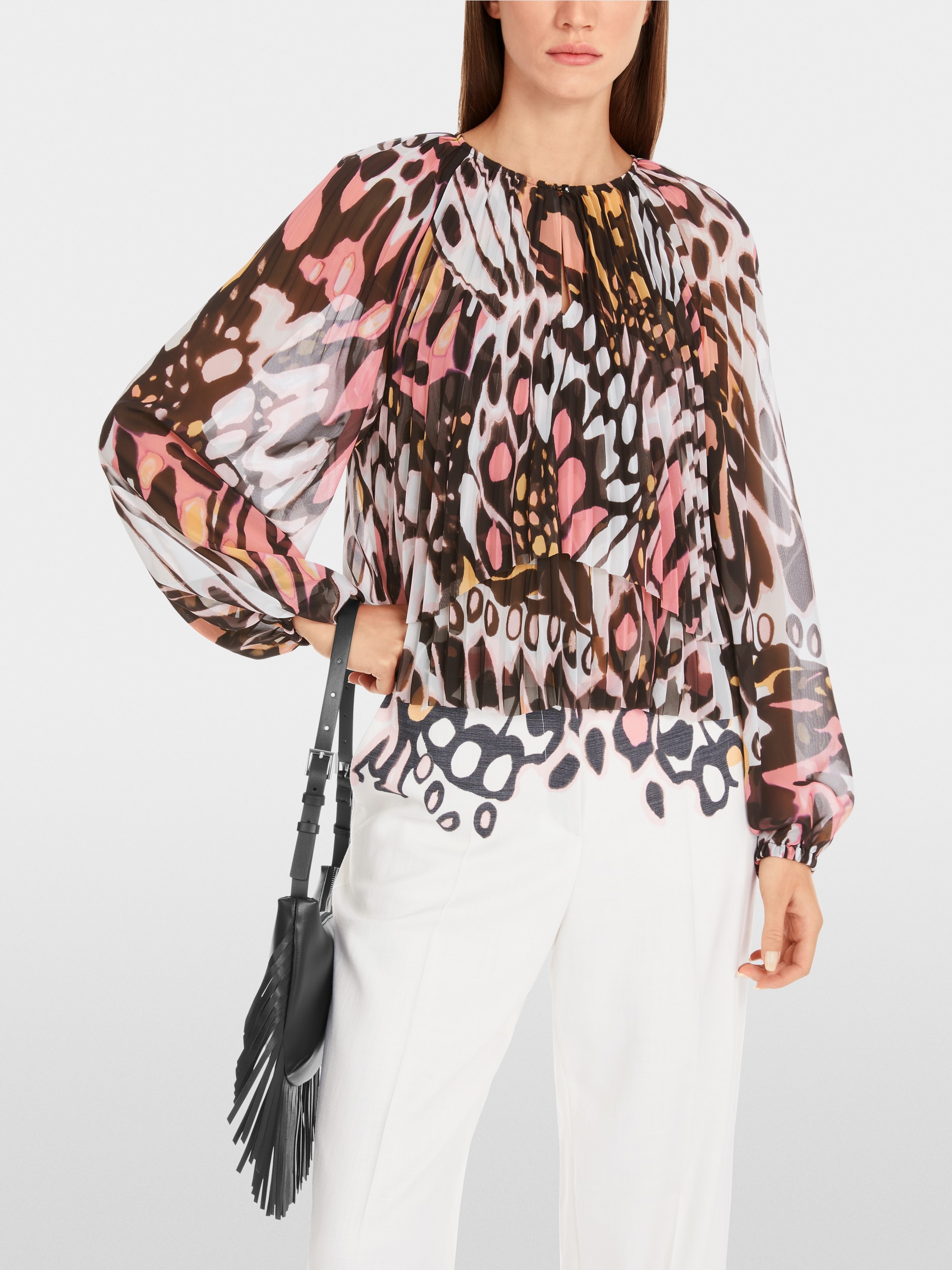 Marc-Cain Stylized Butterfly Print Blouse