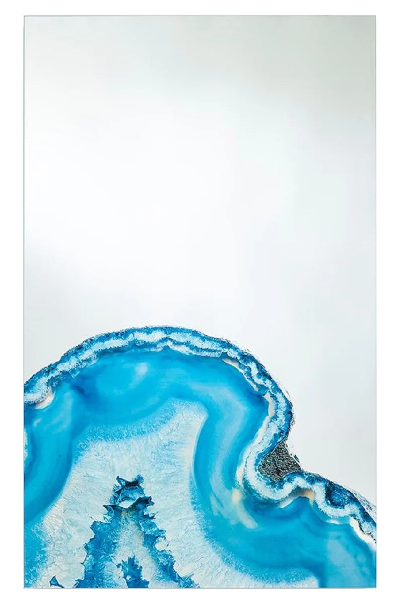 Casa Padrino espejo de pared de lujo multicolor 80 x 2,5 x A. 130 cm - Espejo de sal¨®n rectangular - Espejo de dormitorio - Espejo de ba?o - Espejo de armario - Colecci¨®n de Lujo