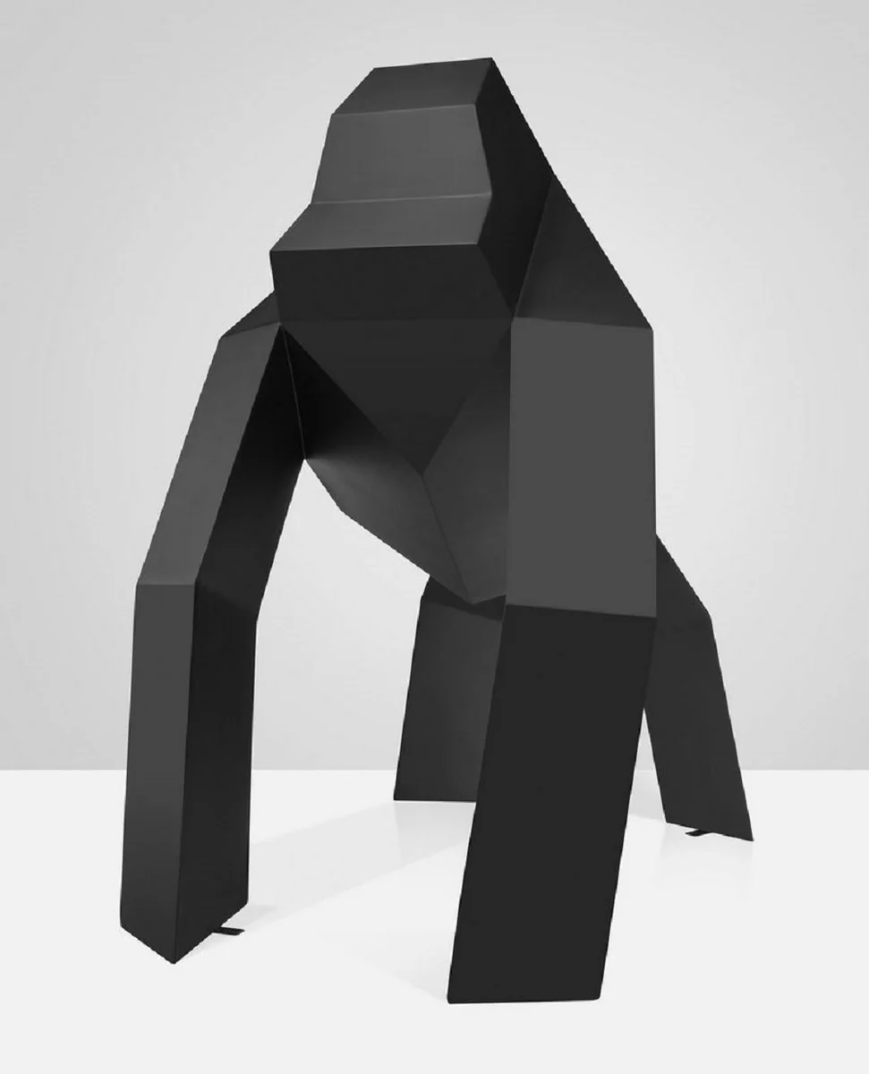 Casa Padrino escultura decorativa XXL gorila negro 175 x A. 170 cm