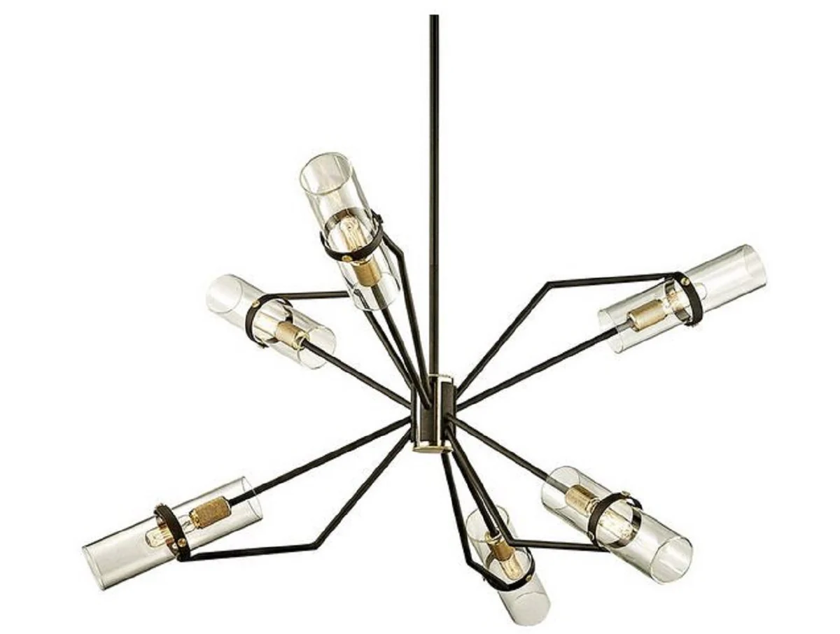 Casa Padrino araña de lujo bronce / latón Ø 91,4 x H. 55,3 cm - Araña de Salón de Diseño - Calidad de Lujo