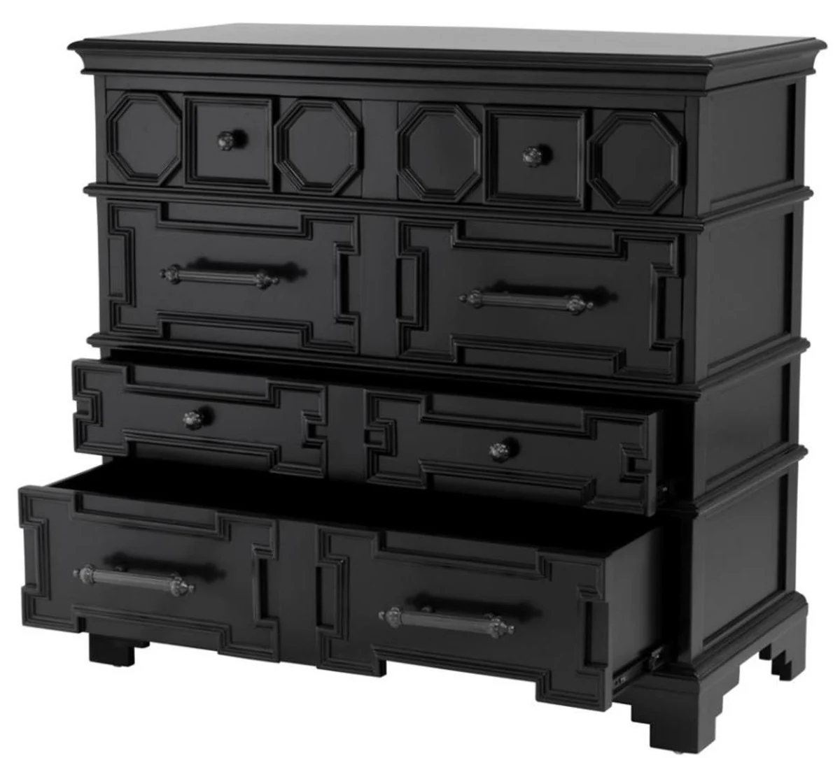 Casa Padrino diseñador cómoda de caoba 107 x 51 x H. 101 cm - calidad de lujo