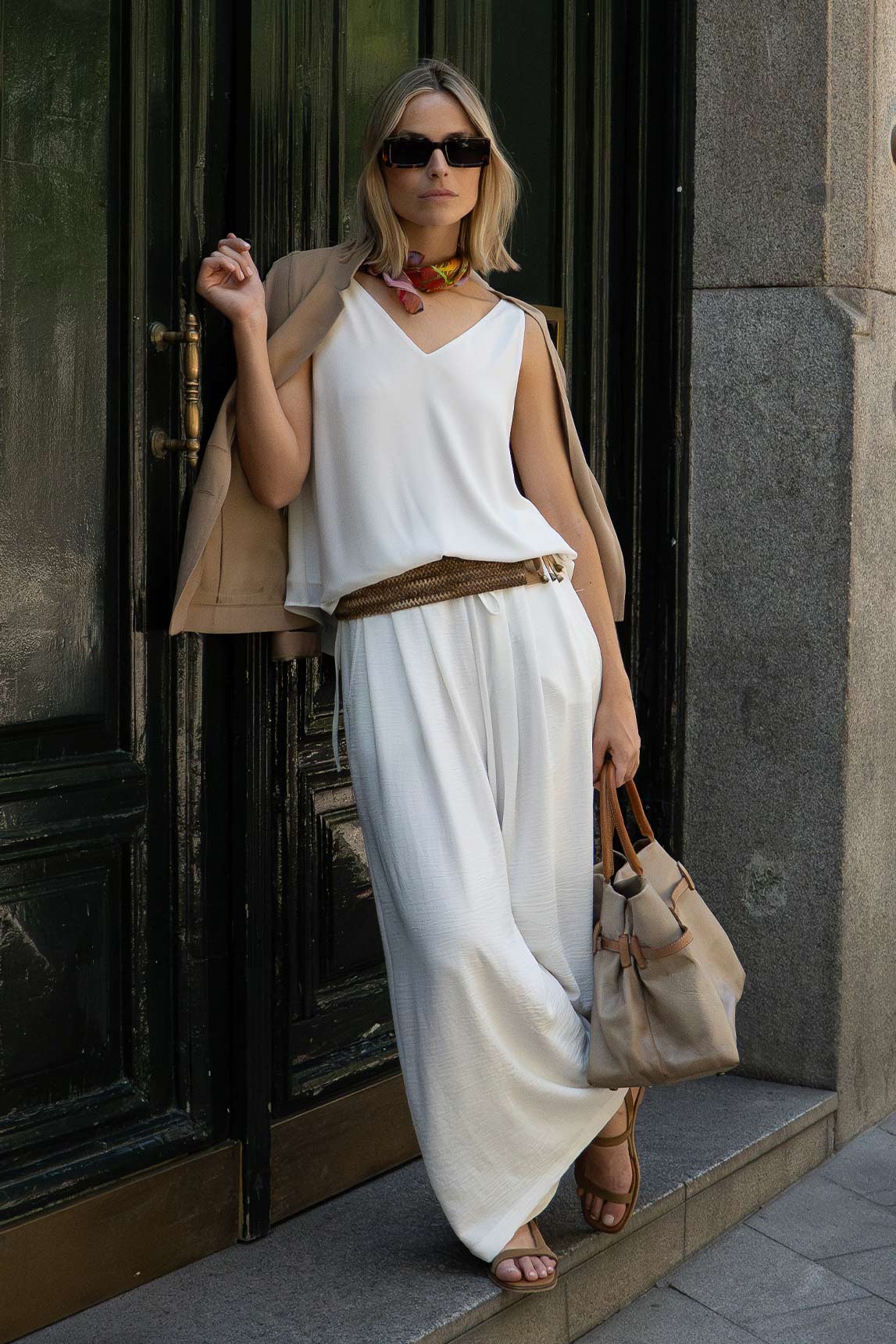 Rivera-spain Top Brest blanco