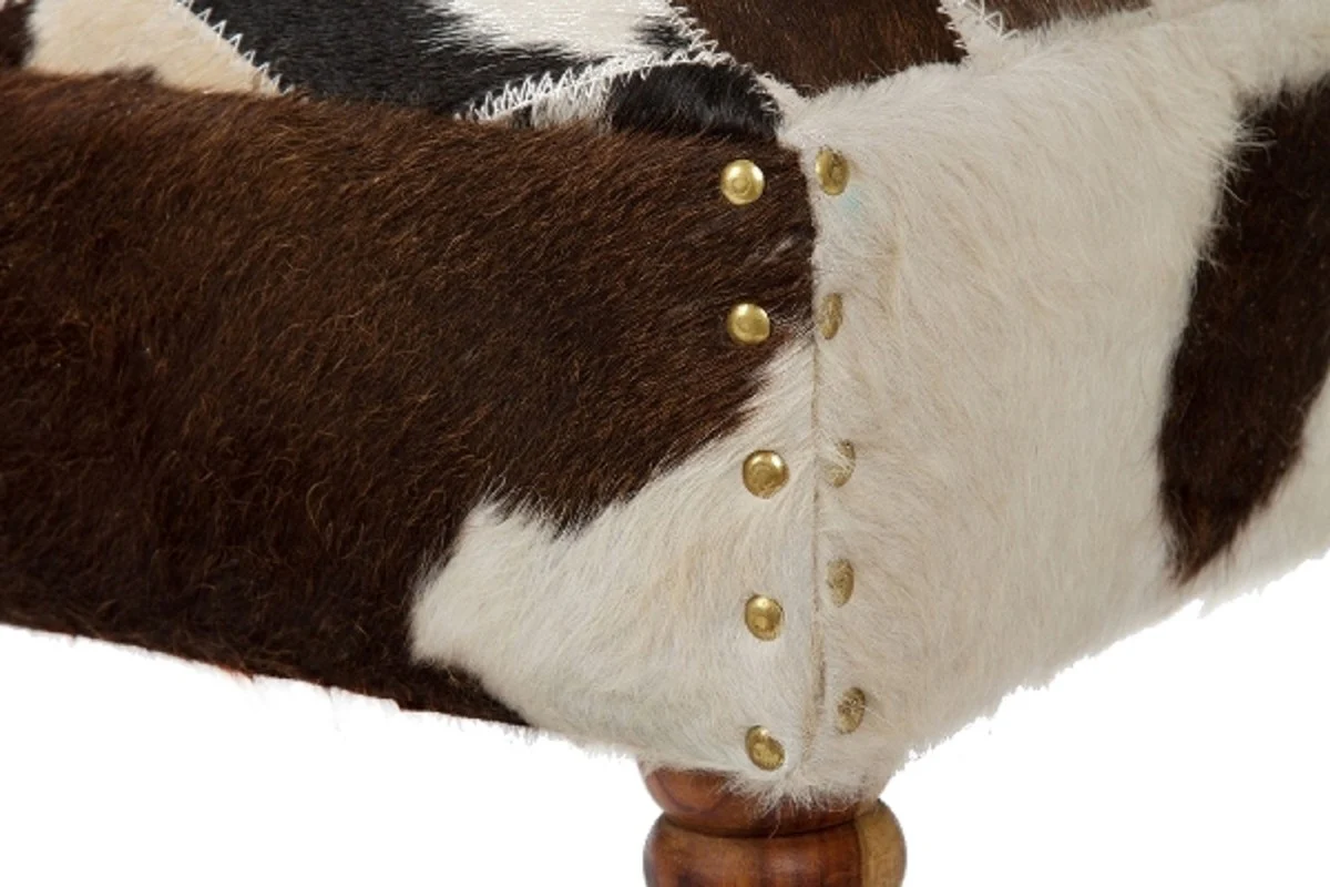 Casa Padrino banco de salón de lujo multicolor 125 x 37 x H. 40 cm - Muebles de Salón de Lujo