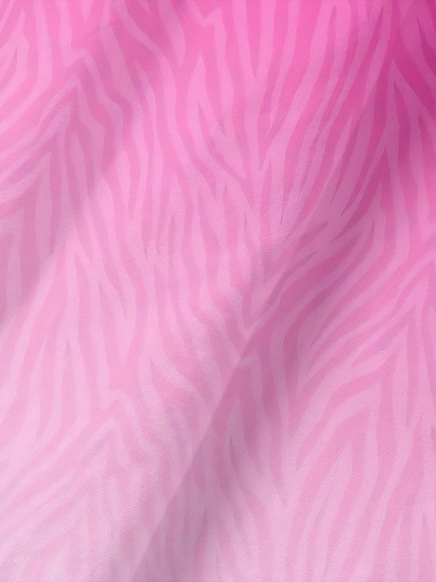 Gradient Coconut Tree Button Short Sleeve Vacation Polo Shirt