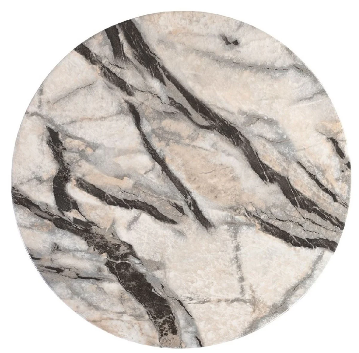 Casa Padrino mesa auxiliar / taburete de lujo con aspecto de m¨¢rmol blanco ? 38 x A. 45 cm - Muebles de sal¨®n con aspecto de m¨¢rmol - Muebles de lujo - Interior de lujo