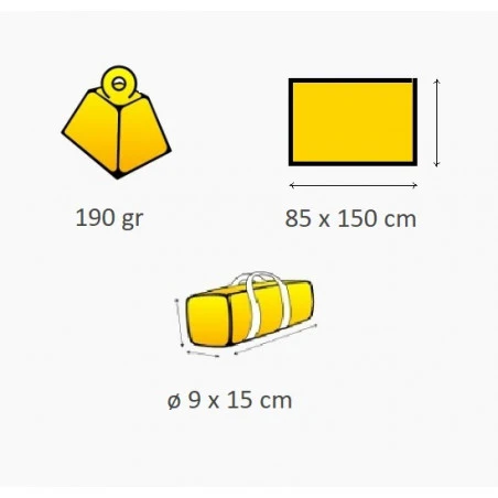 Toalla microfibra grande OZtrail JUMBO TOWEL 85 X 150 CM - azul