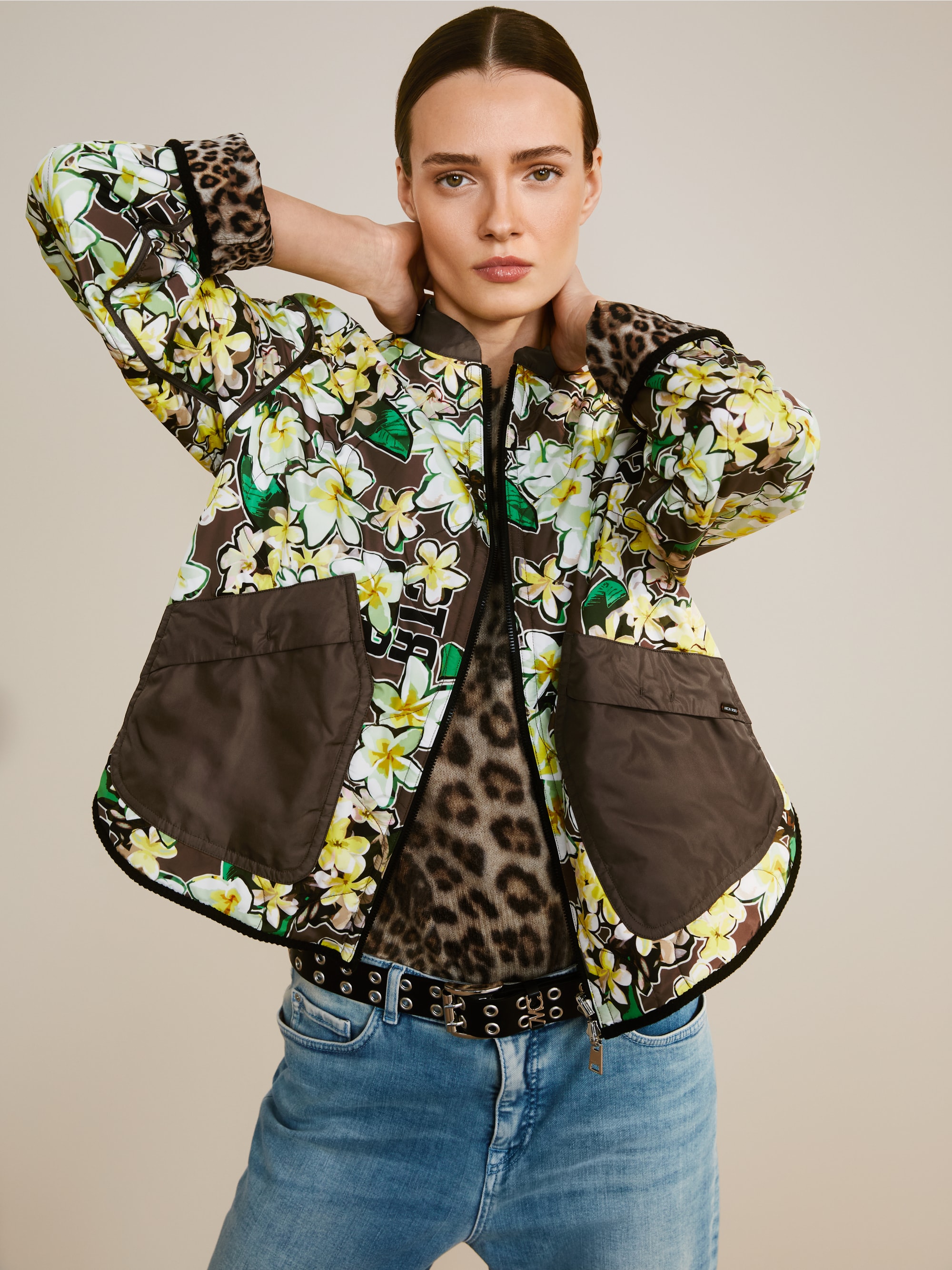 Marc-Cain Rethink Together print reversible jacket
