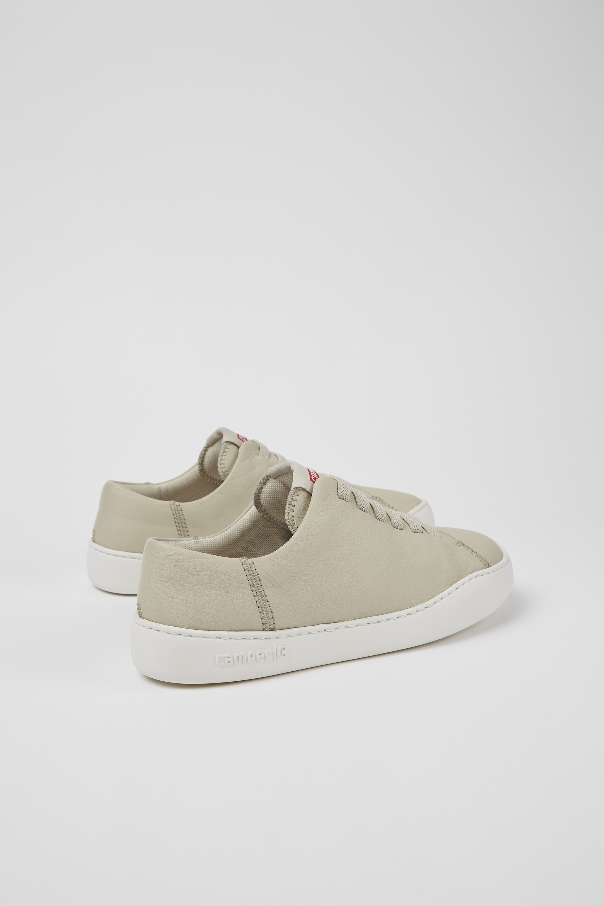 Peu Touring - Gray leather sneakers for women