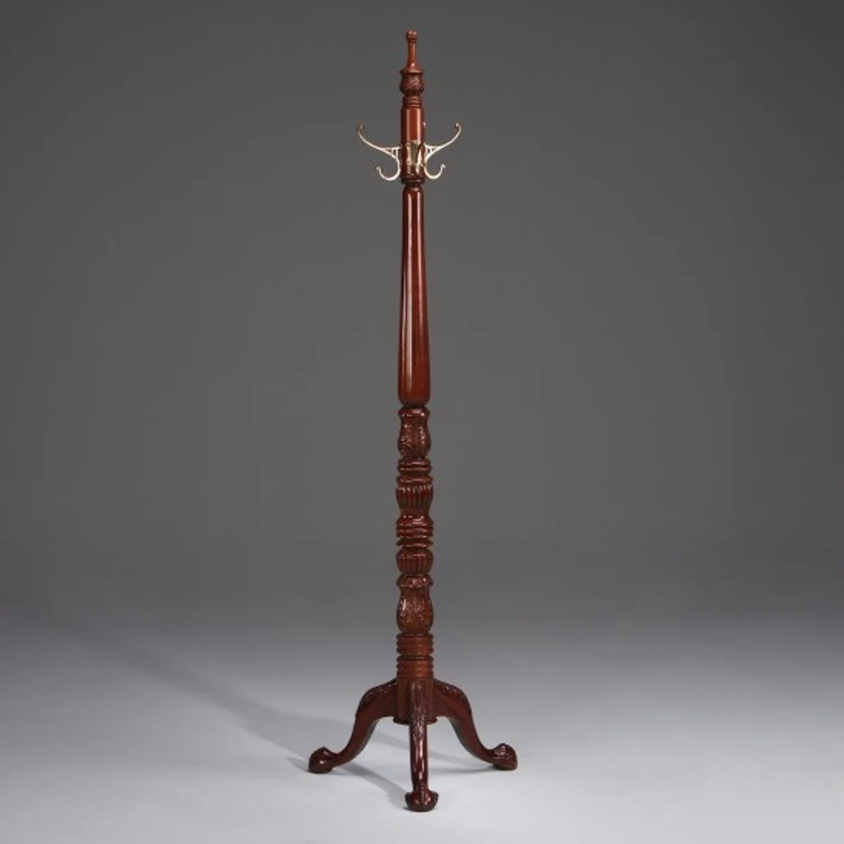 Casa Padrino Designer luxury wardrobes Stand - Mahogany Wardrobe Round rack - Luxury Collection - Baroque Art Deco Empire