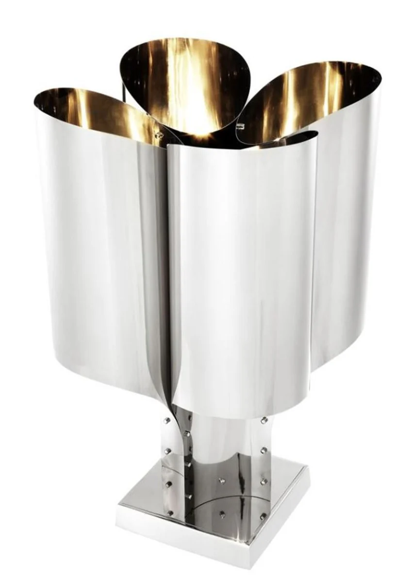 Casa Padrino l¨¢mpara de mesa de plata 46 x 46 x 82,5 cm H. - L¨¢mpara de mesa de lujo