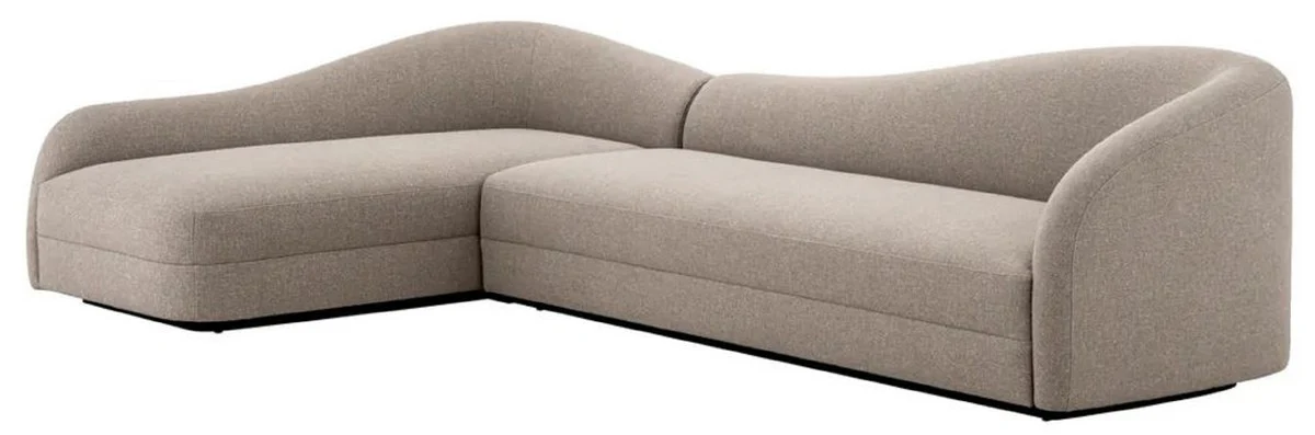 Casa Padrino sof¨¢ esquinero de lujo greige / negro 320 x 190 x A. 82 cm - Sof¨¢ de sal¨®n - Muebles de sal¨®n - Muebles de lujo - Calidad de lujo