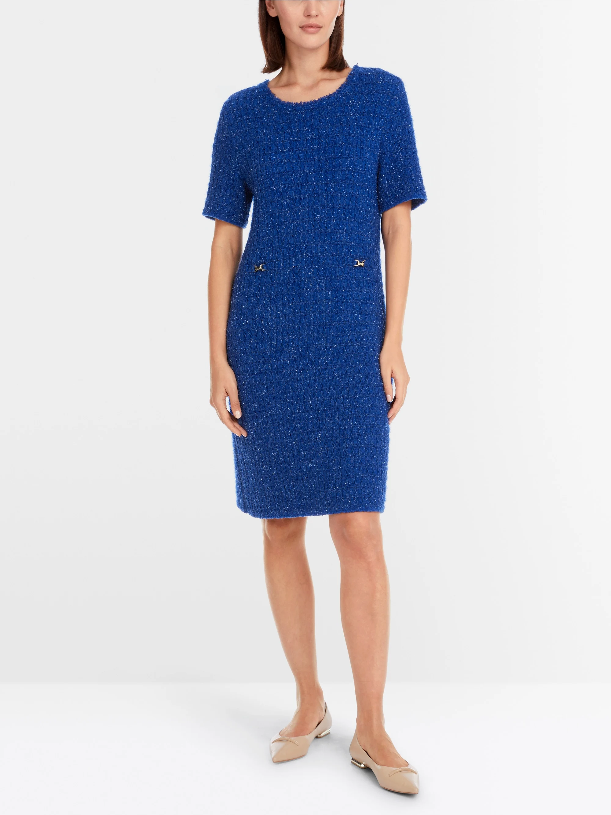 Marc-Cain Short sleeve dress: Knitted in Germany