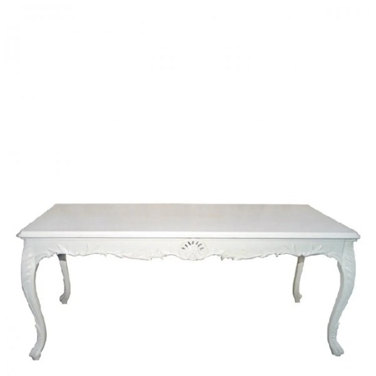 Mesa de comedor barroca blanca 200cm - mesa de comedor muebles barrocos