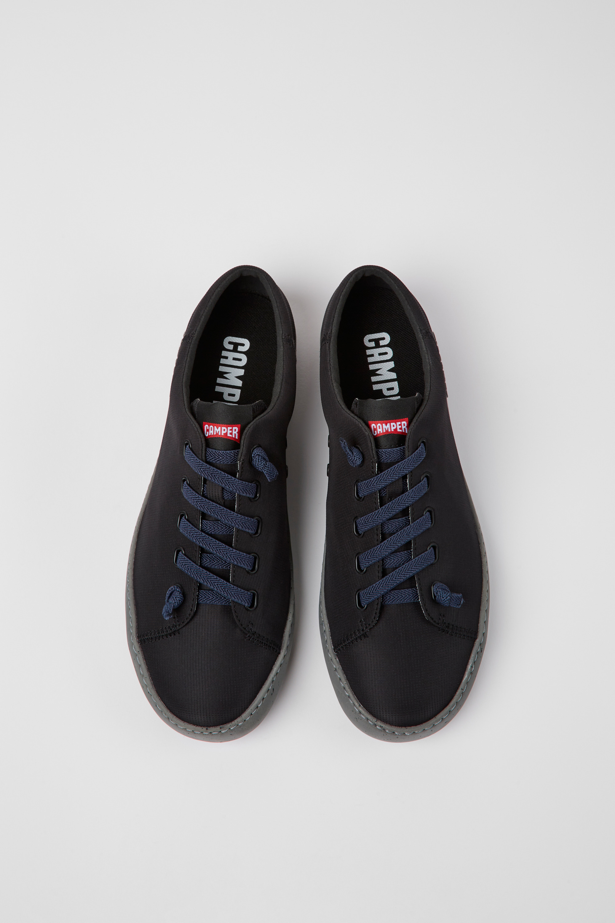 Peu Touring - Black textile sneakers for men