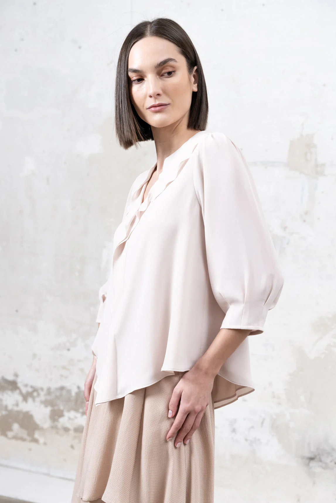 Rivera-spain Blusa Pompu nude