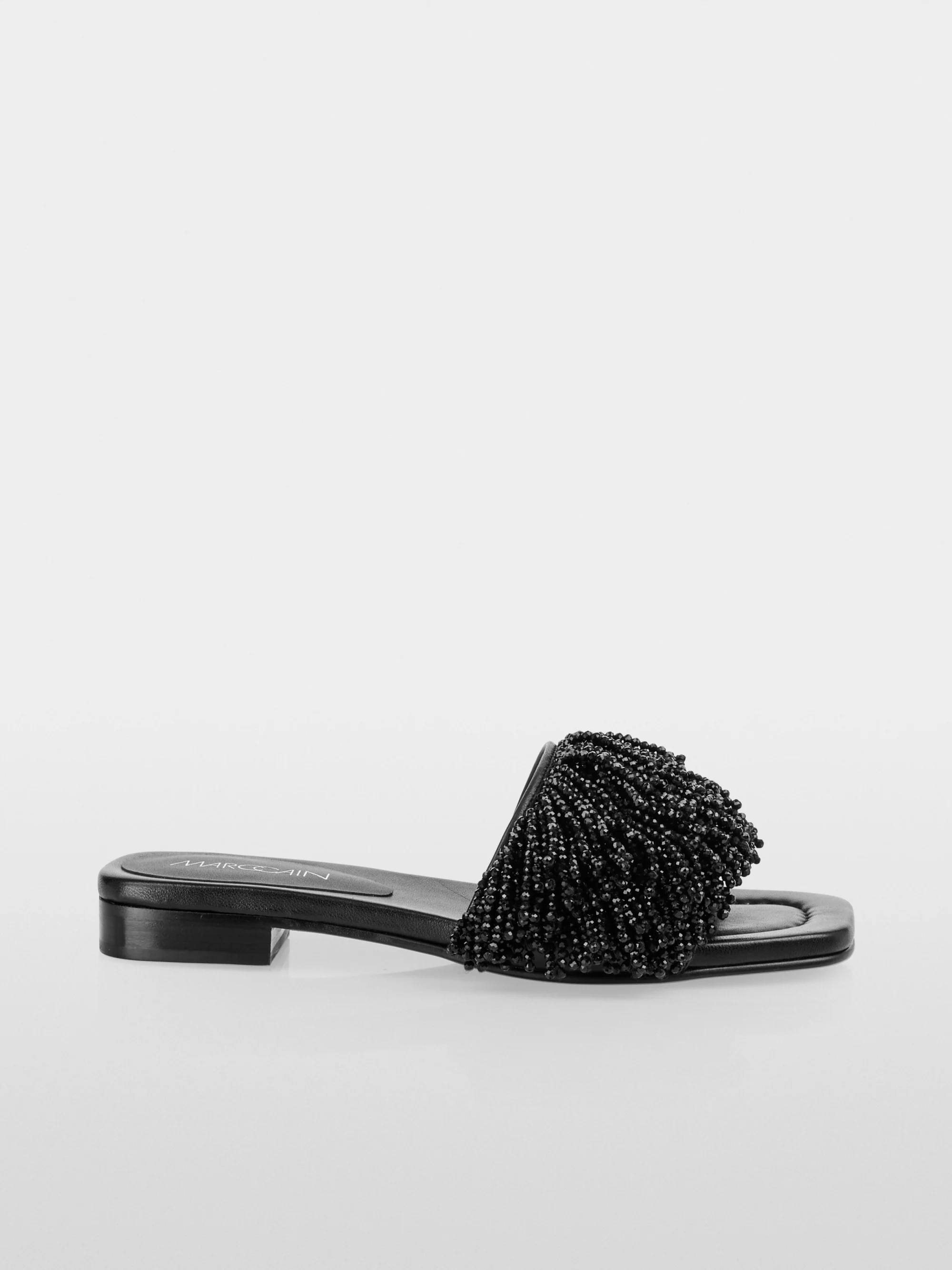 Marc-Cain Flat mules with pearl straps