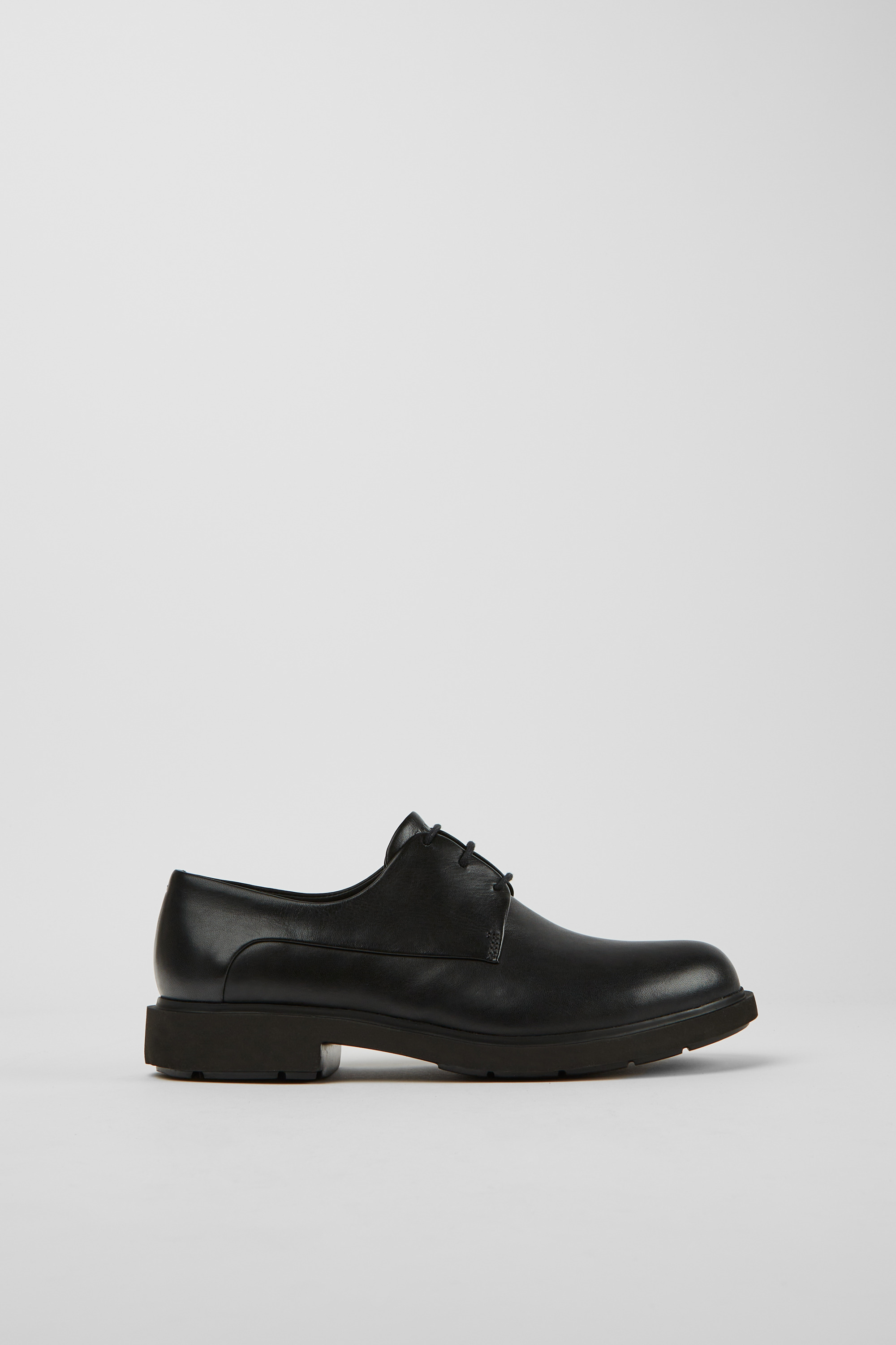 Neuman - Black leather lace-up shoes