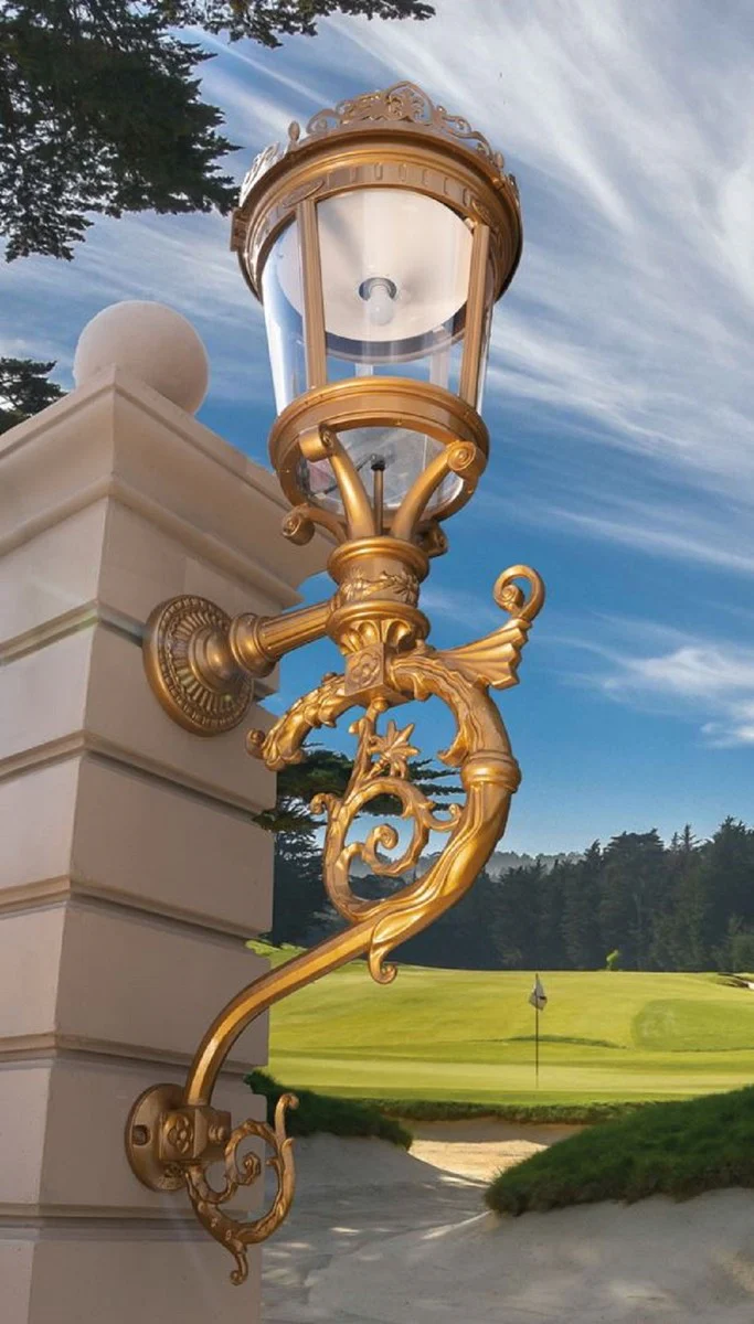 Casa Padrino l¨¢mpara de pared de exteriores barroco oro A. 237 cm - Enorme l¨¢mpara de exterior de jard¨ªn