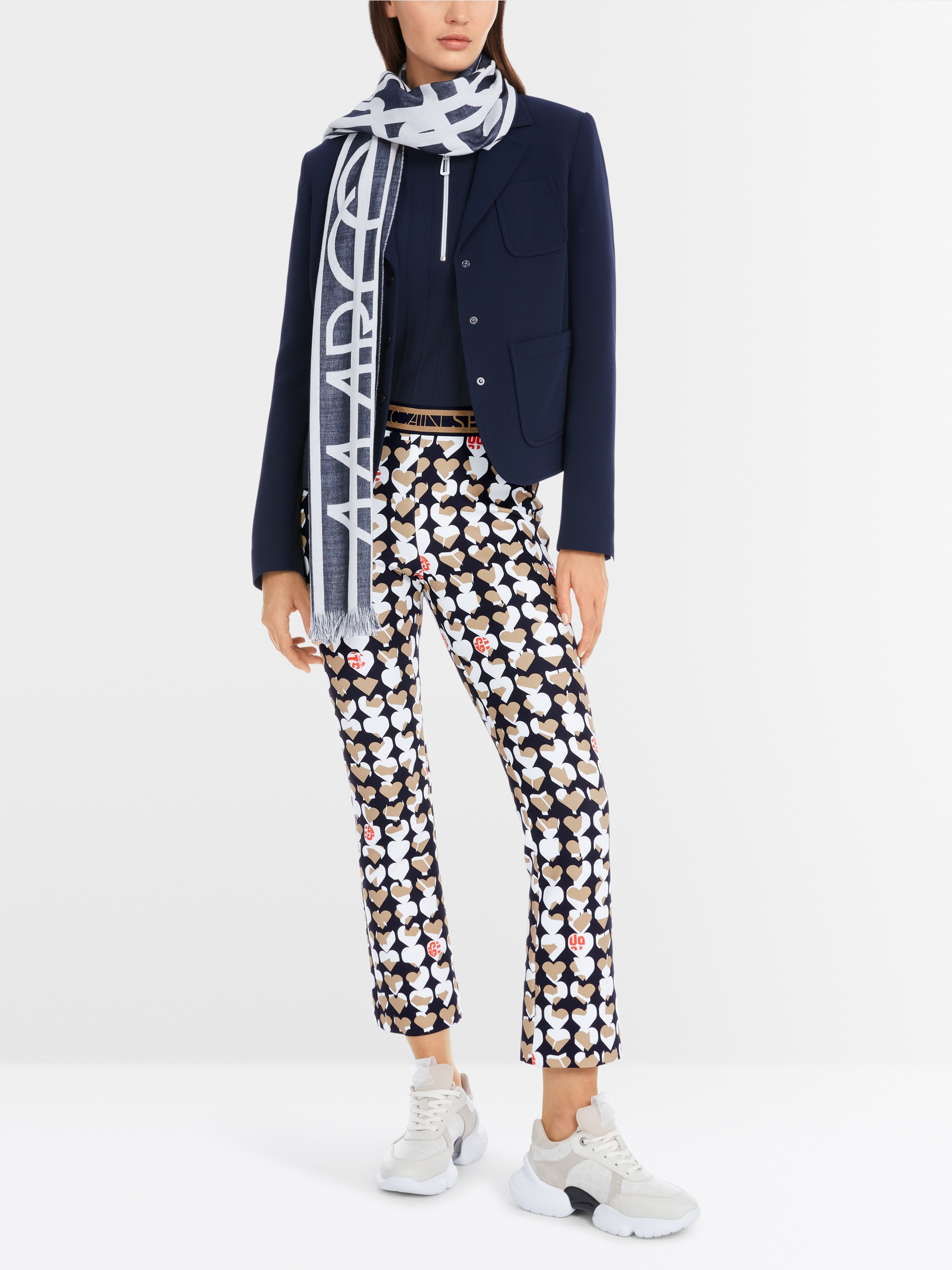 Marc-Cain Solid blazer with patch pockets